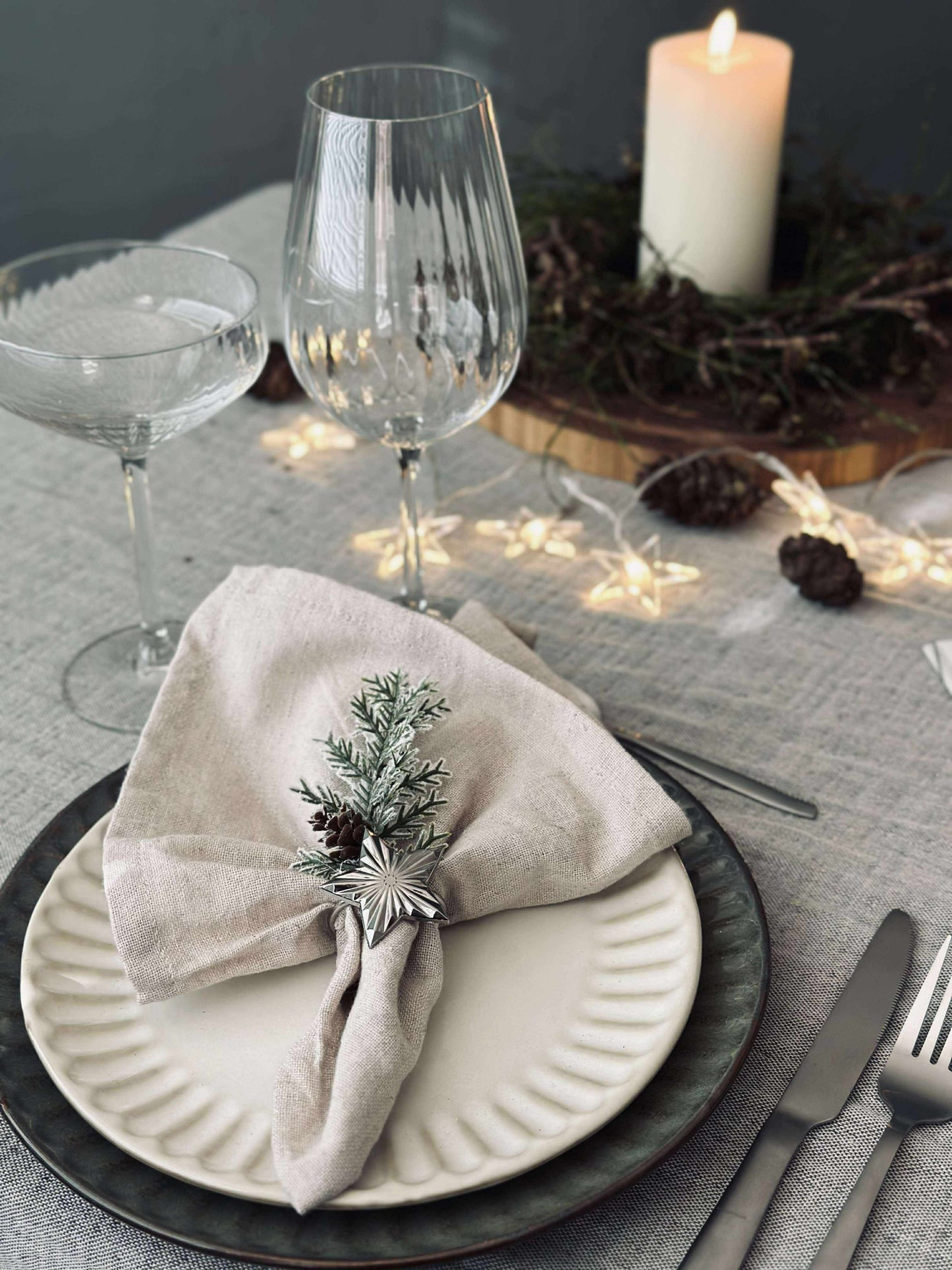 Servietringe Silver - MIX 4 stk