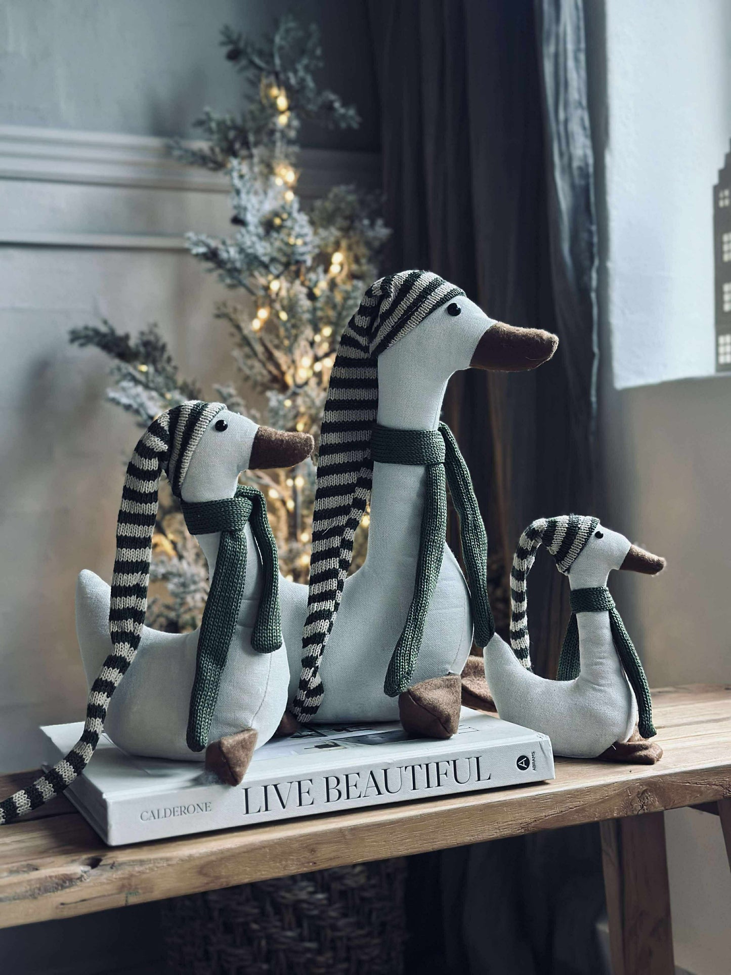 Juleand med grøn hue