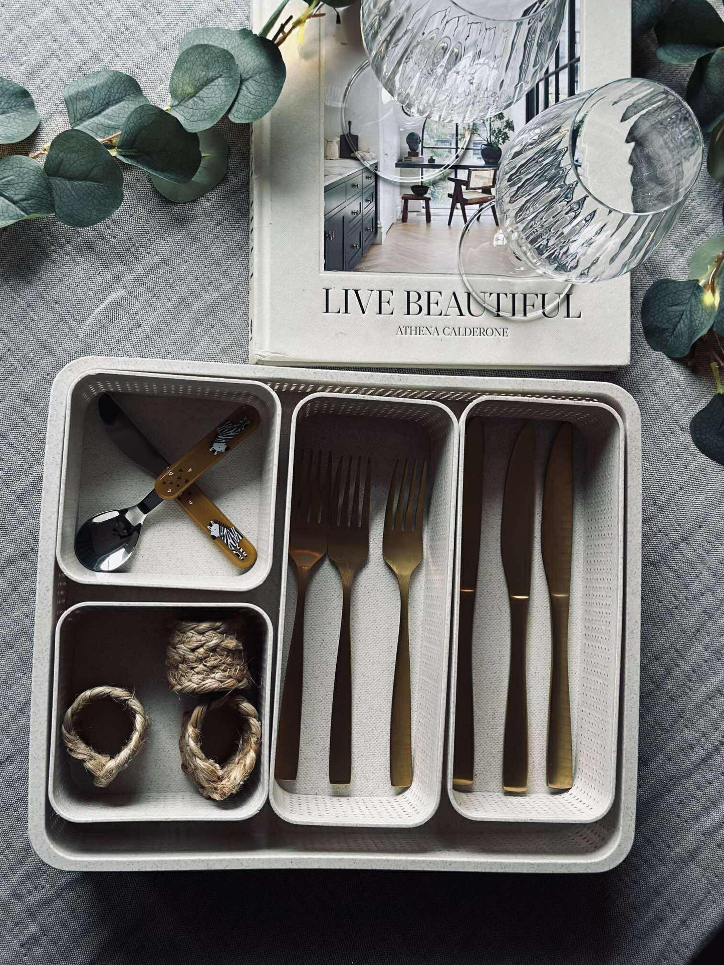Makeup organiser Freja - Sæt med 5 dele