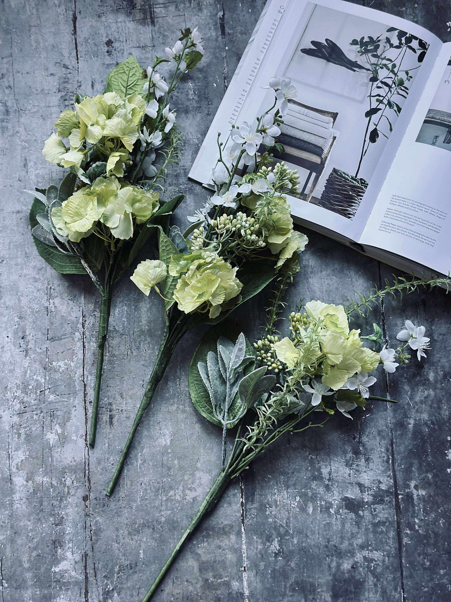 Buket Hortensia - Lime