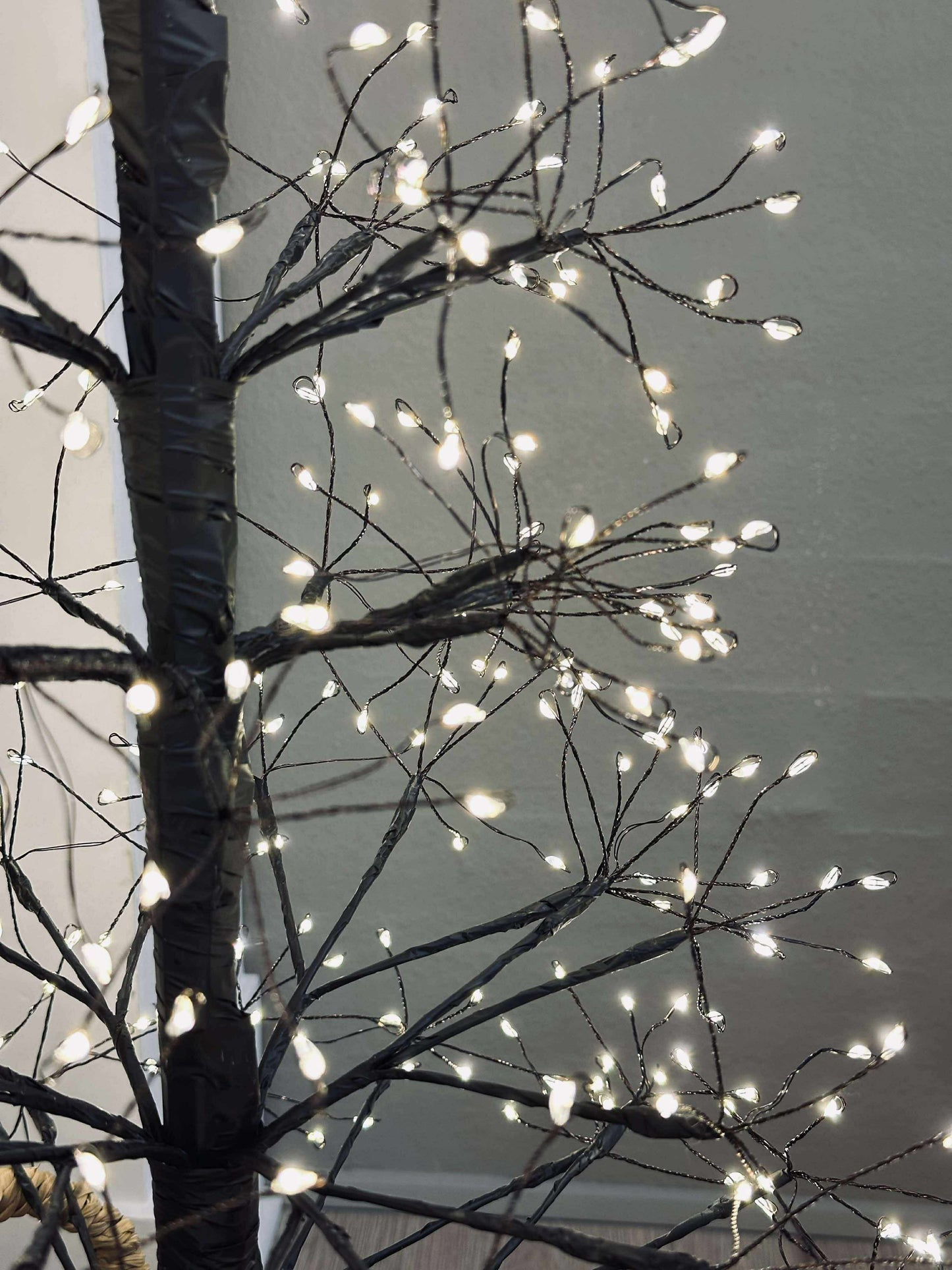 Juletræ med 1600 led lys - Black