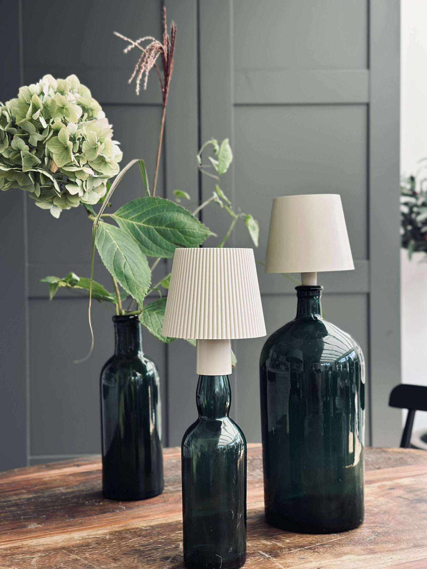 LED lampe til vinflaske - Creme MIX