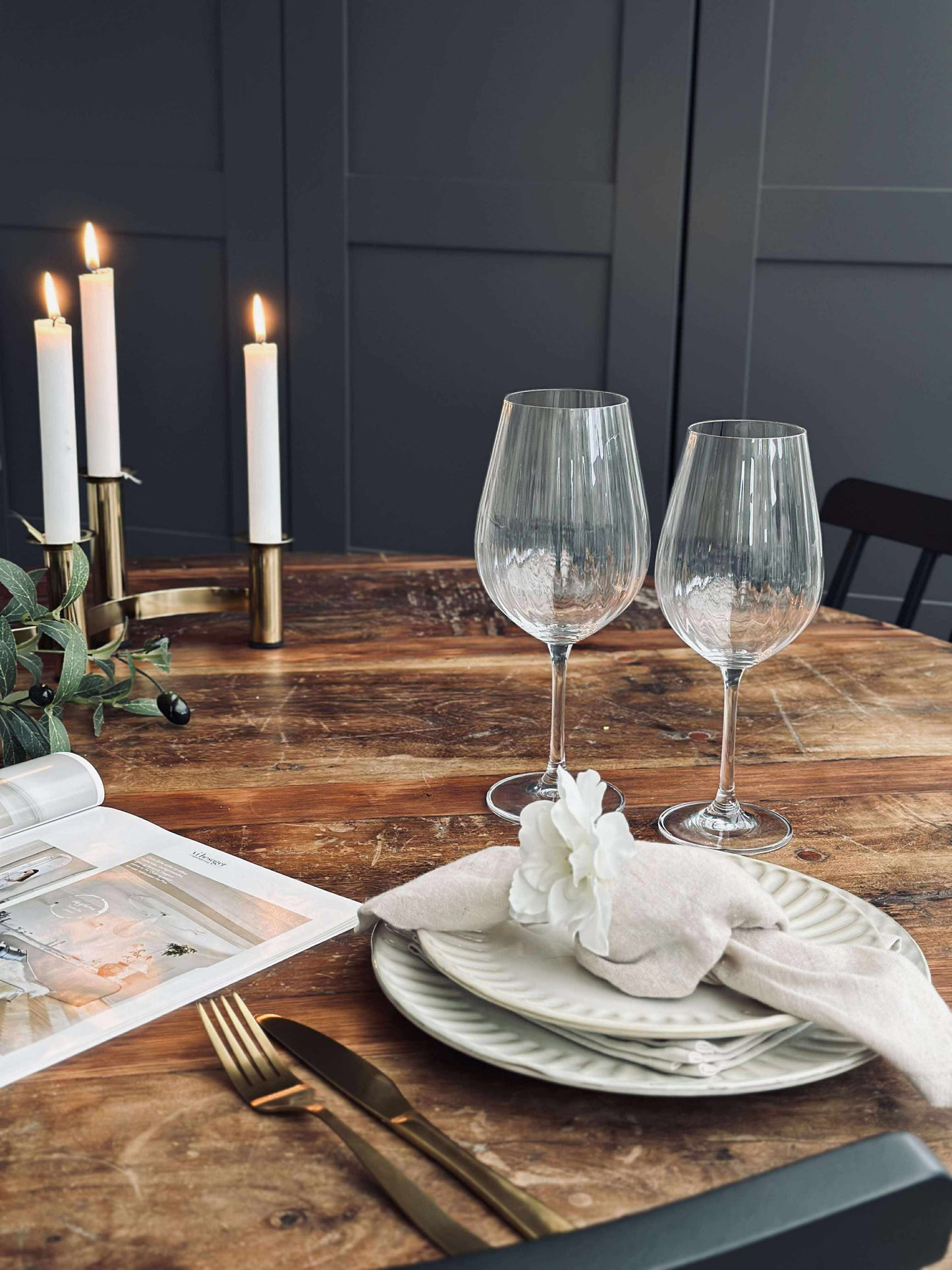 Vinglas hvidvin  CRYSTAL - Sæt med 4 stk.