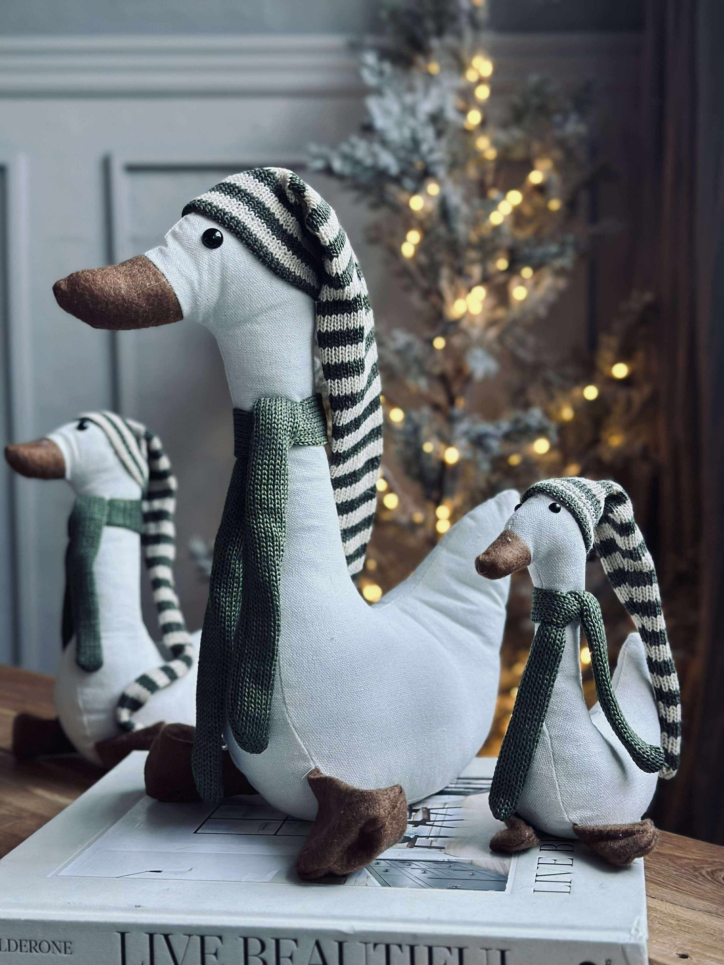 Juleand med grøn hue