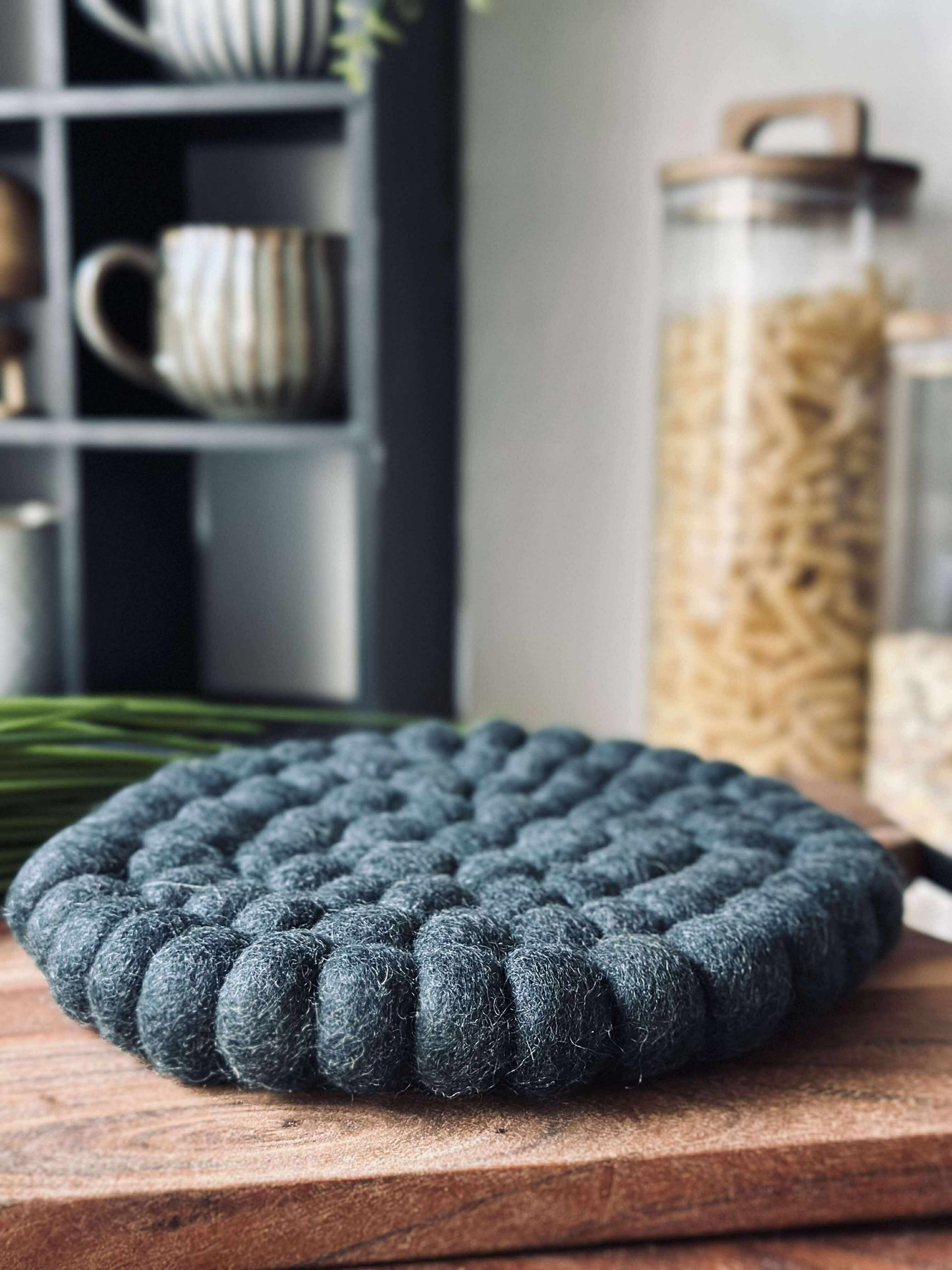 Bordskåner DOTS - Navy uld