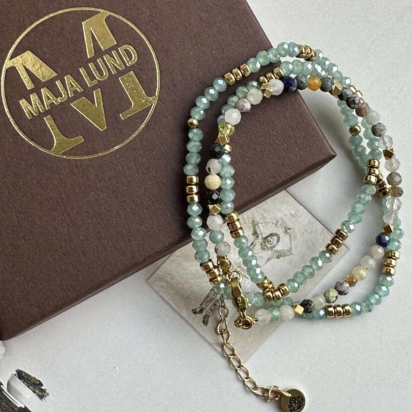 Armbånd Marika Aqua- Sæt med 3 stk