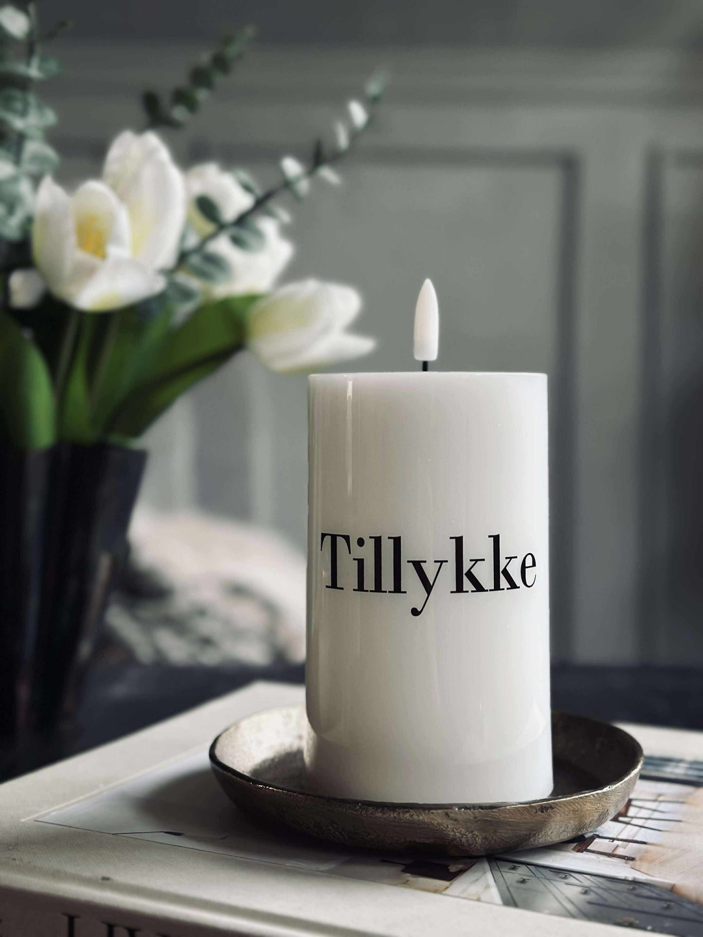 LED Bloklys TWINKLE - Tillykke