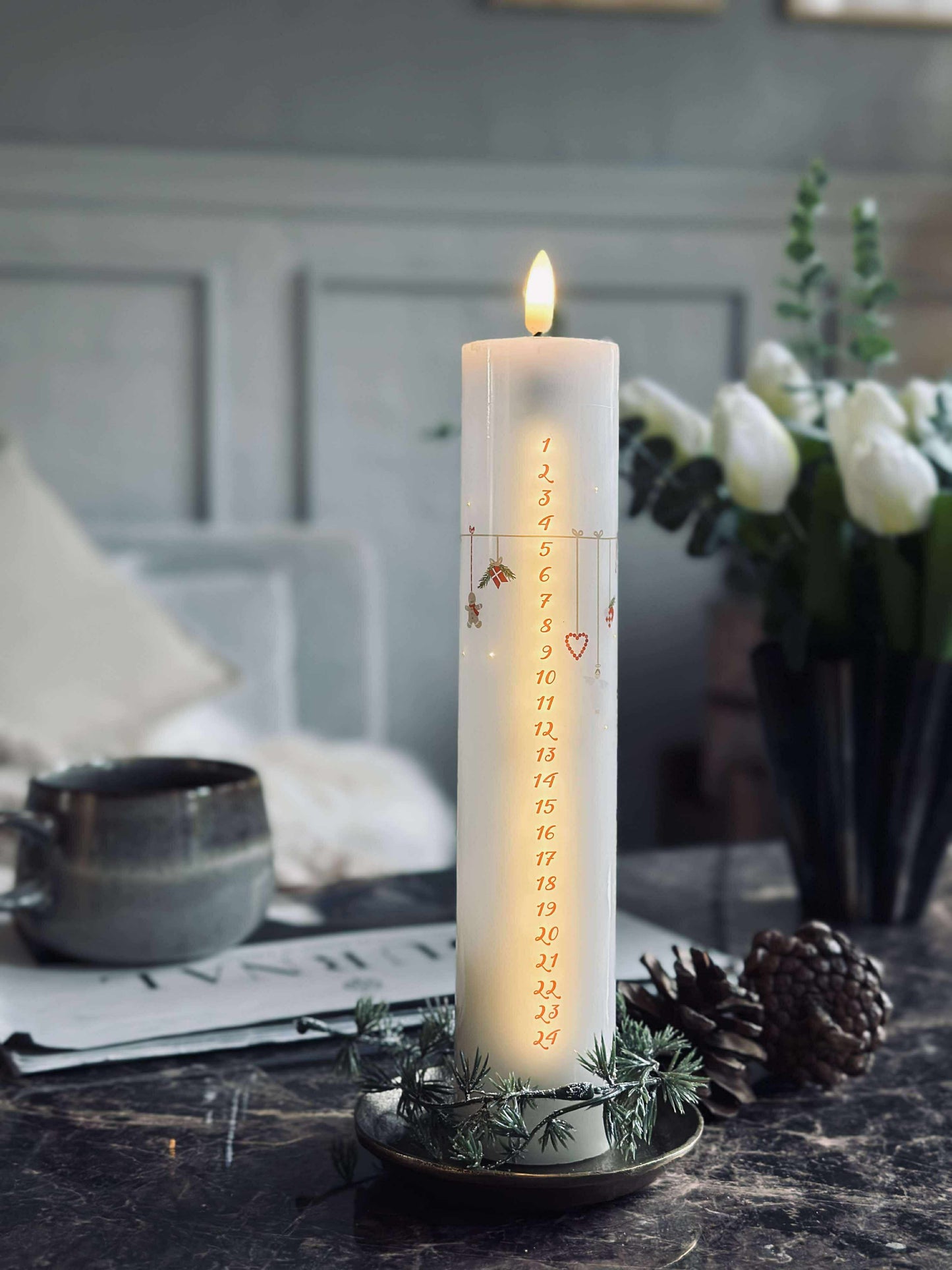 LED Kalenderlys TWINKLE ink fjernbetjening