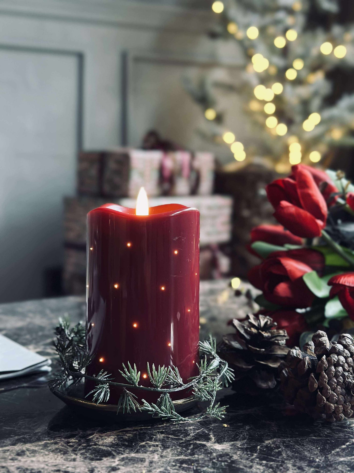 LED Bloklys JUL TWINKLE - 12,5cm