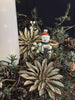 Deco blomster med glimmer - 4 stk