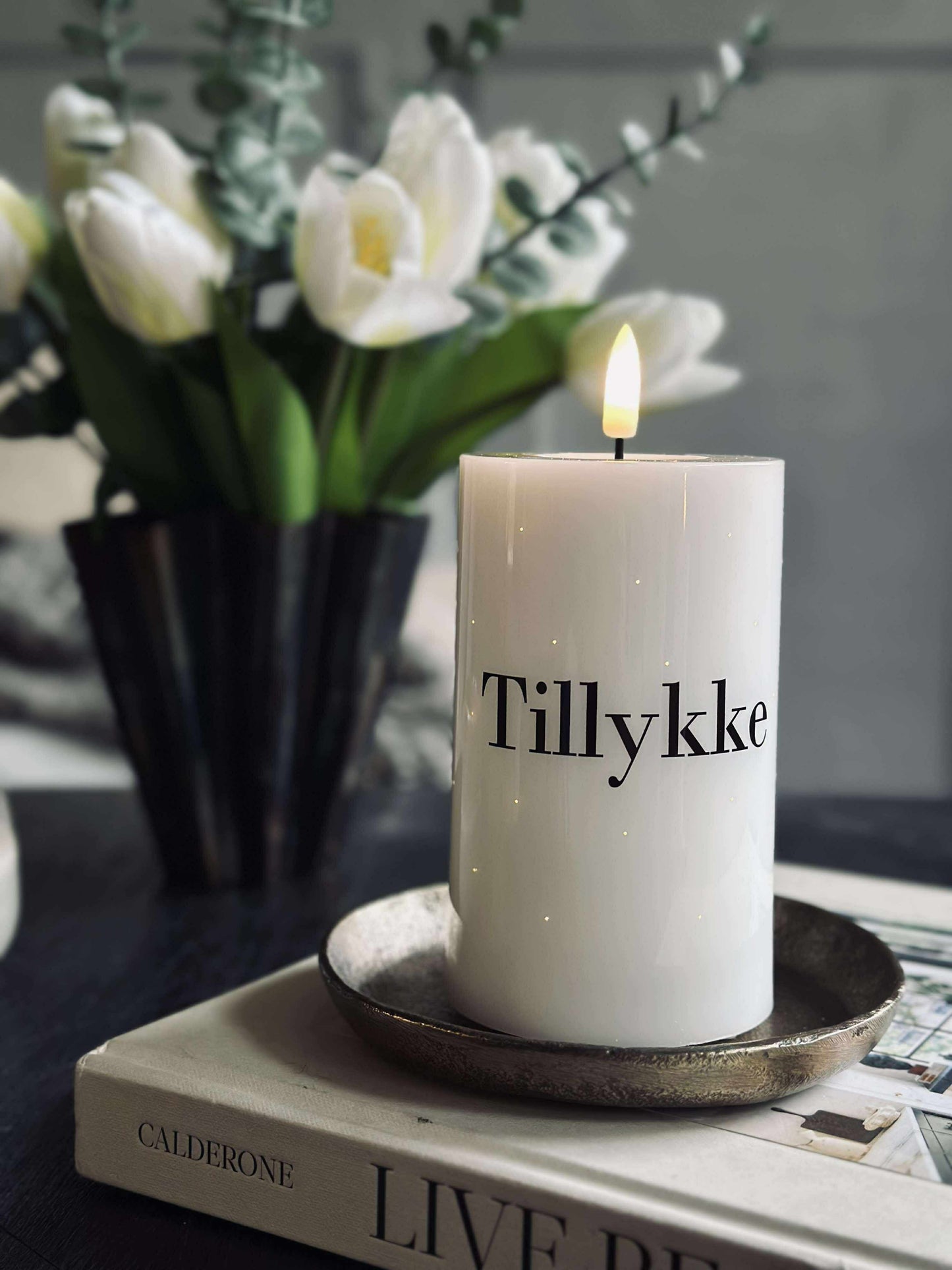 LED Bloklys TWINKLE - Tillykke
