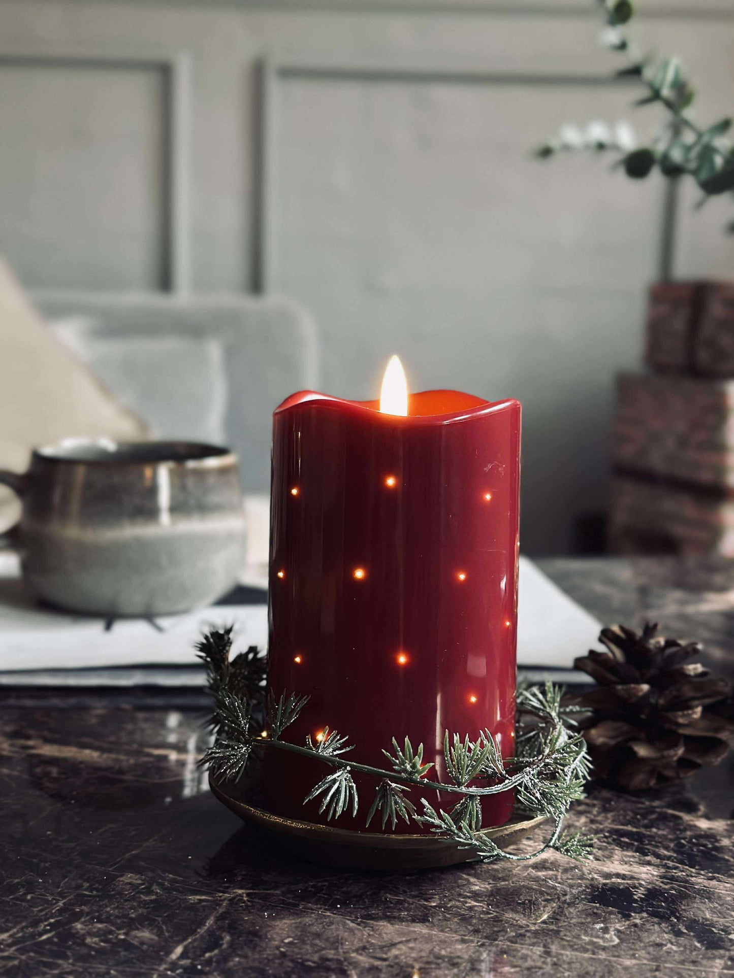 LED Bloklys JUL TWINKLE - 12,5cm