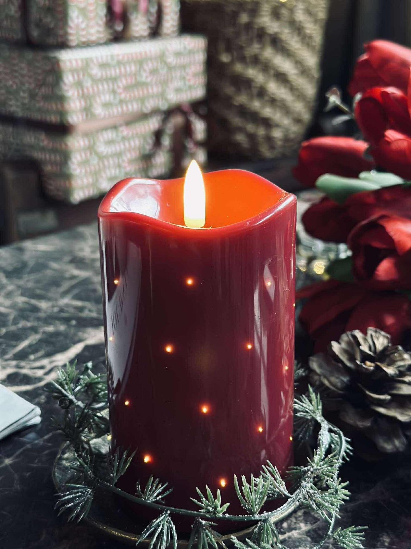 LED Bloklys JUL TWINKLE - 12,5cm