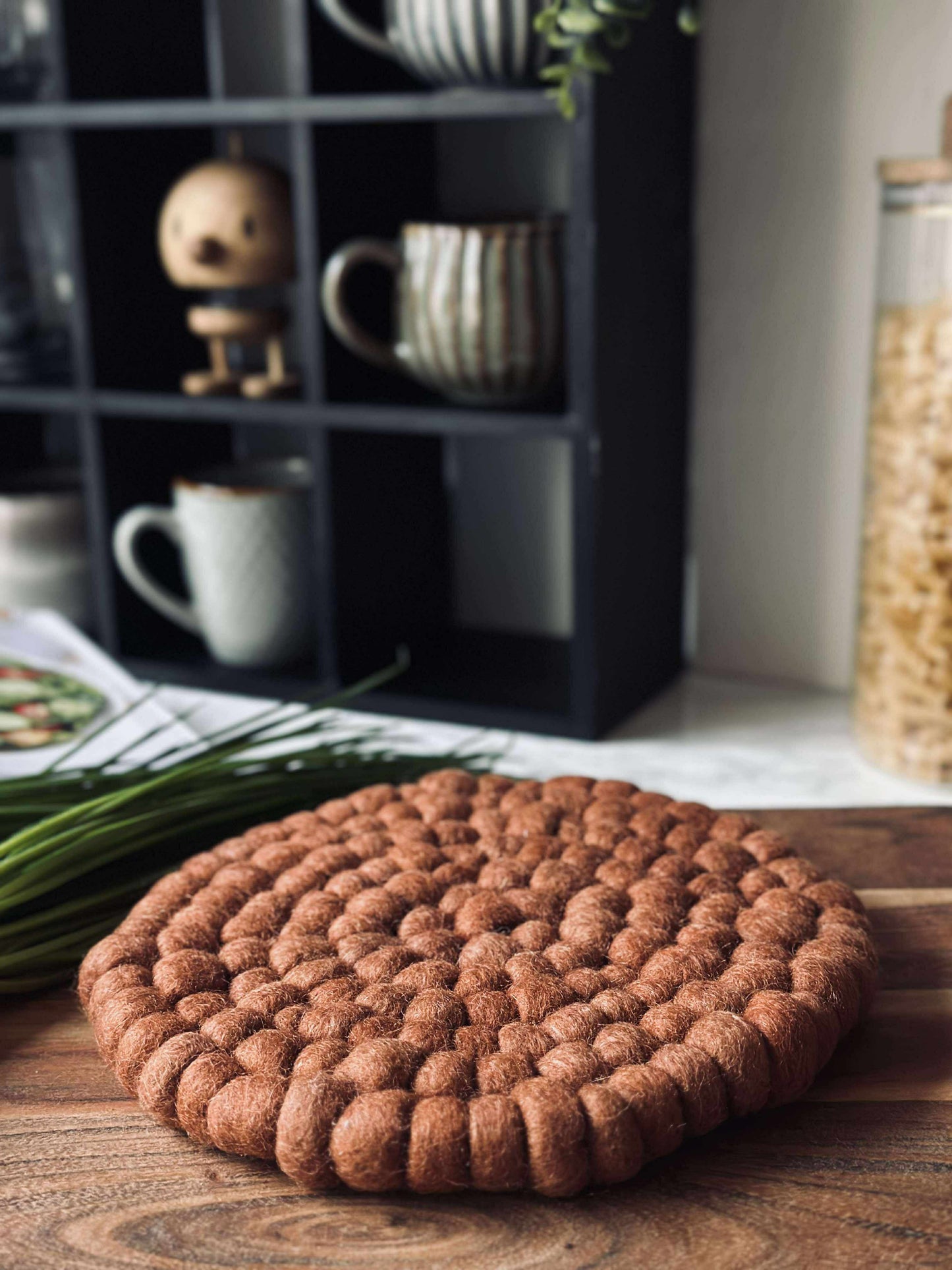 Bordskåner DOTS - Terracotta uld