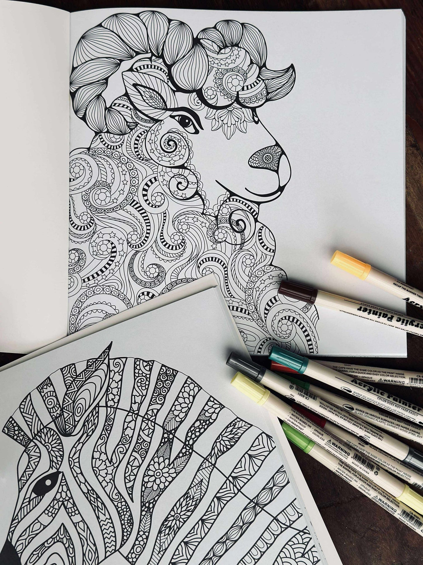 Malebog for voksne - Animal MIX