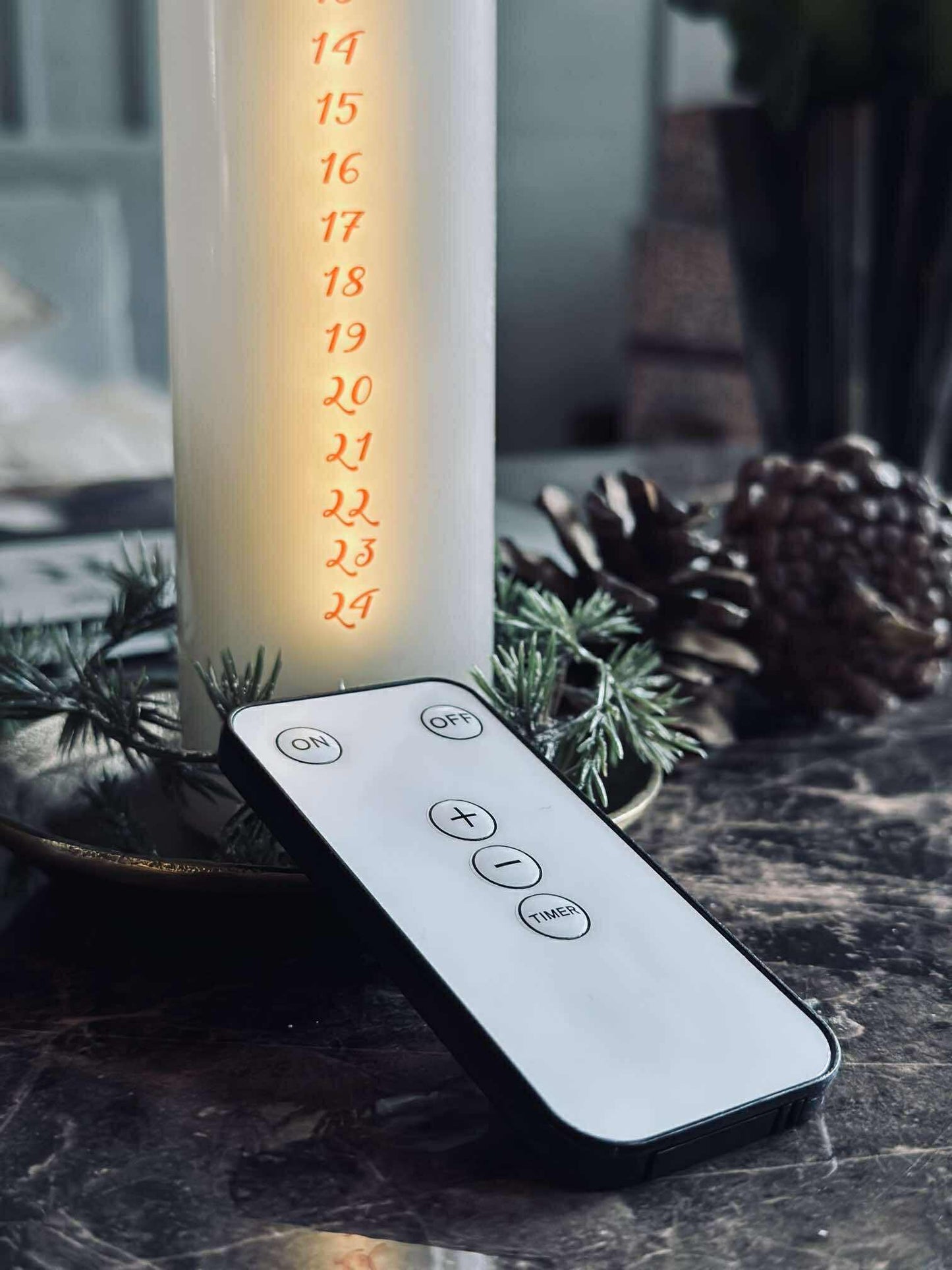 LED Kalenderlys TWINKLE ink fjernbetjening