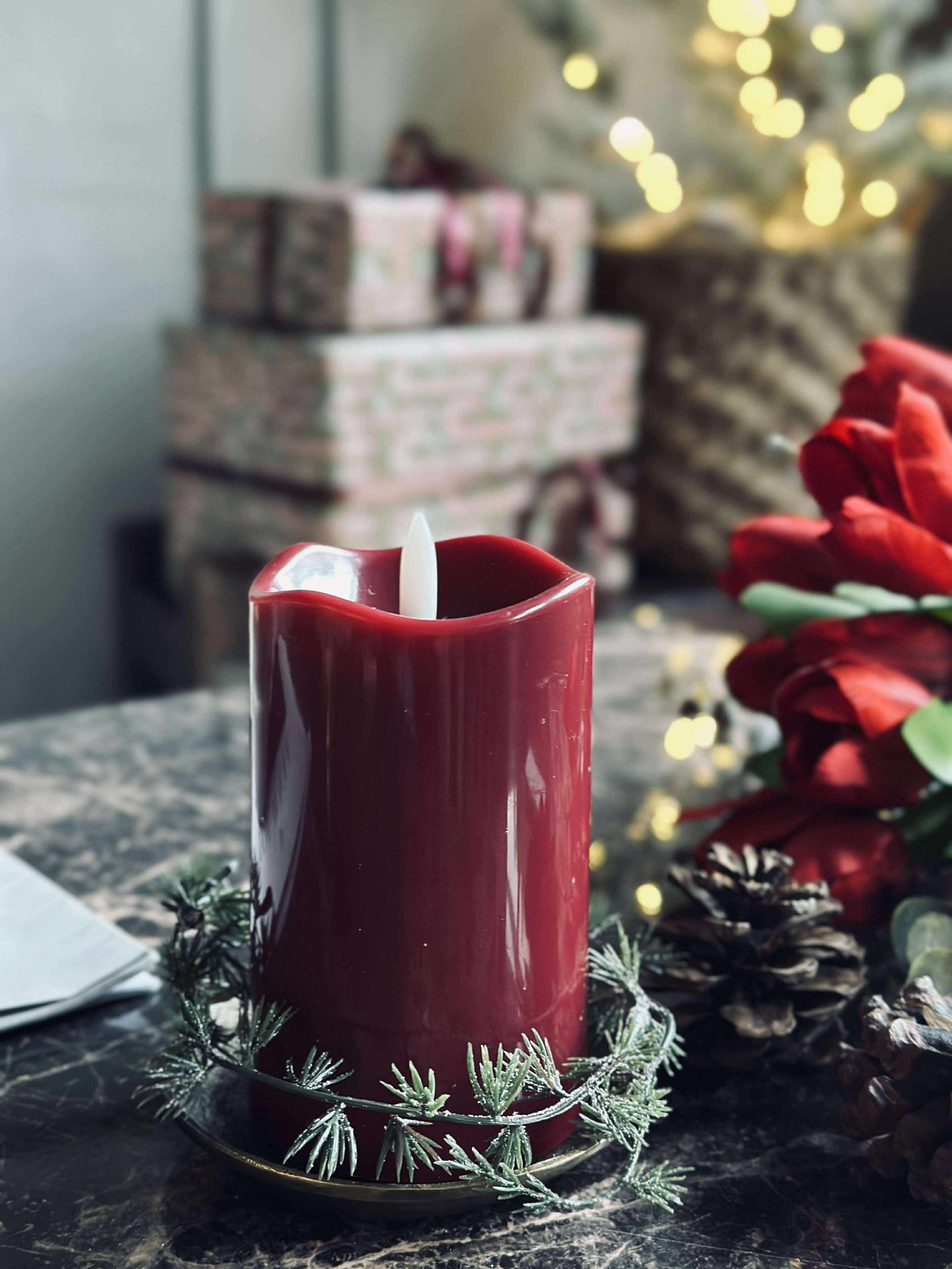 LED Bloklys JUL TWINKLE - 12,5cm