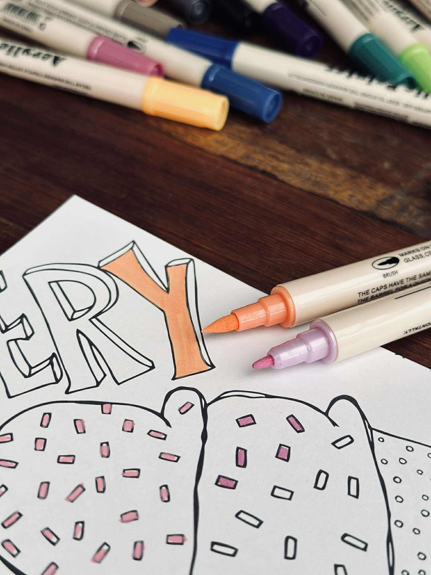 Tusser - Akryl Twinmarkers 36 stk.