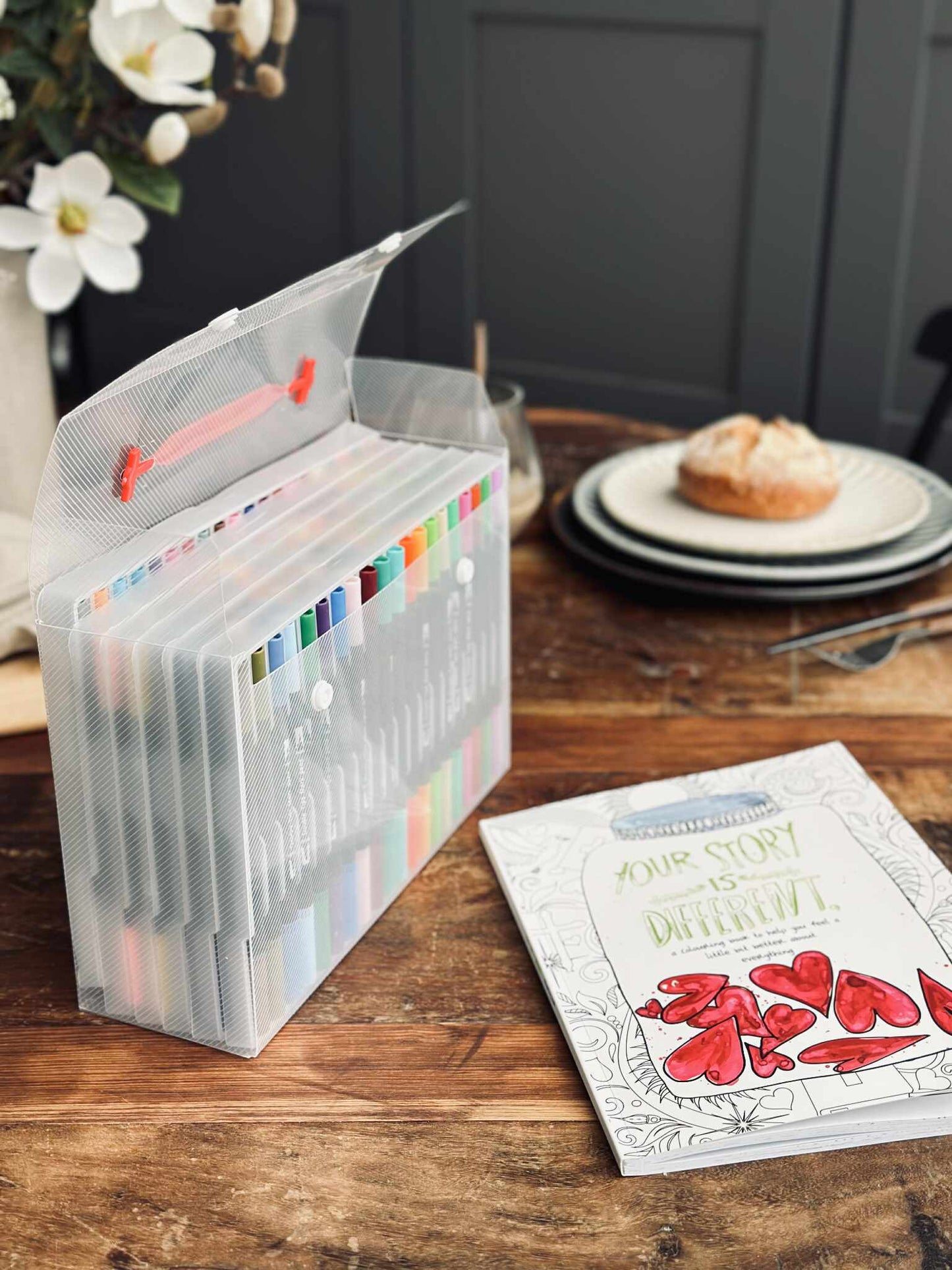 120 Dobbeltendede Vandbaserede Brushpens