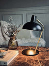 Bordlampe Retro - Sort / guld