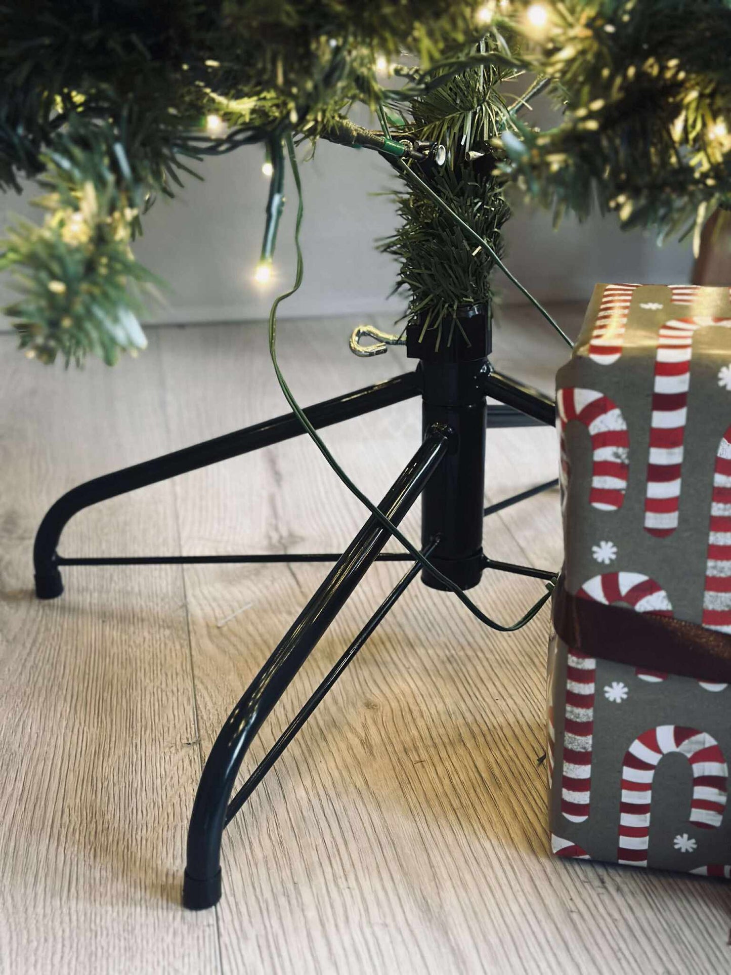Juletræ med lyskæde