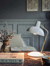 Bordlampe Retro - Hvid / guld