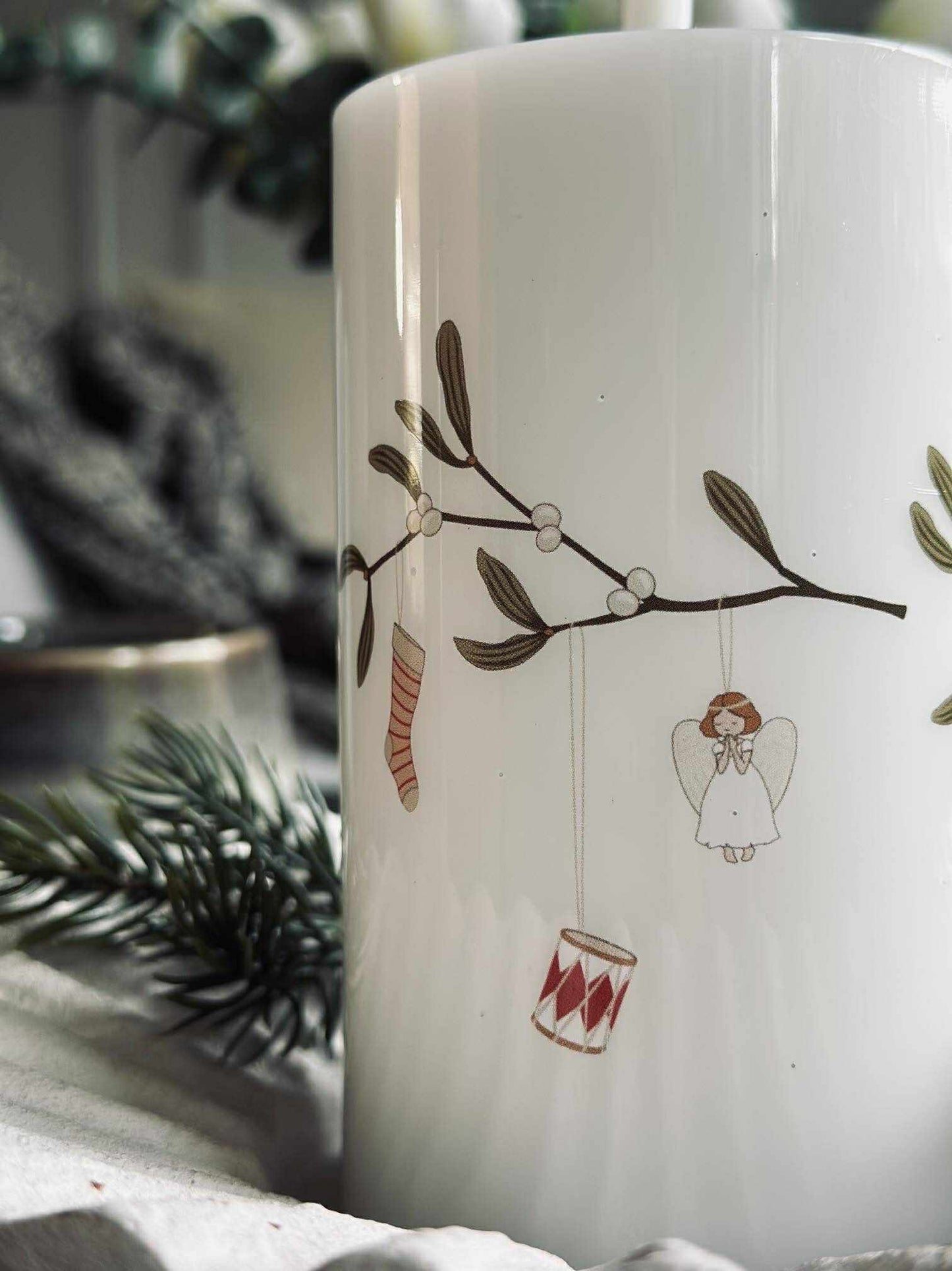 LED Bloklys TWINKLE - Mistelten