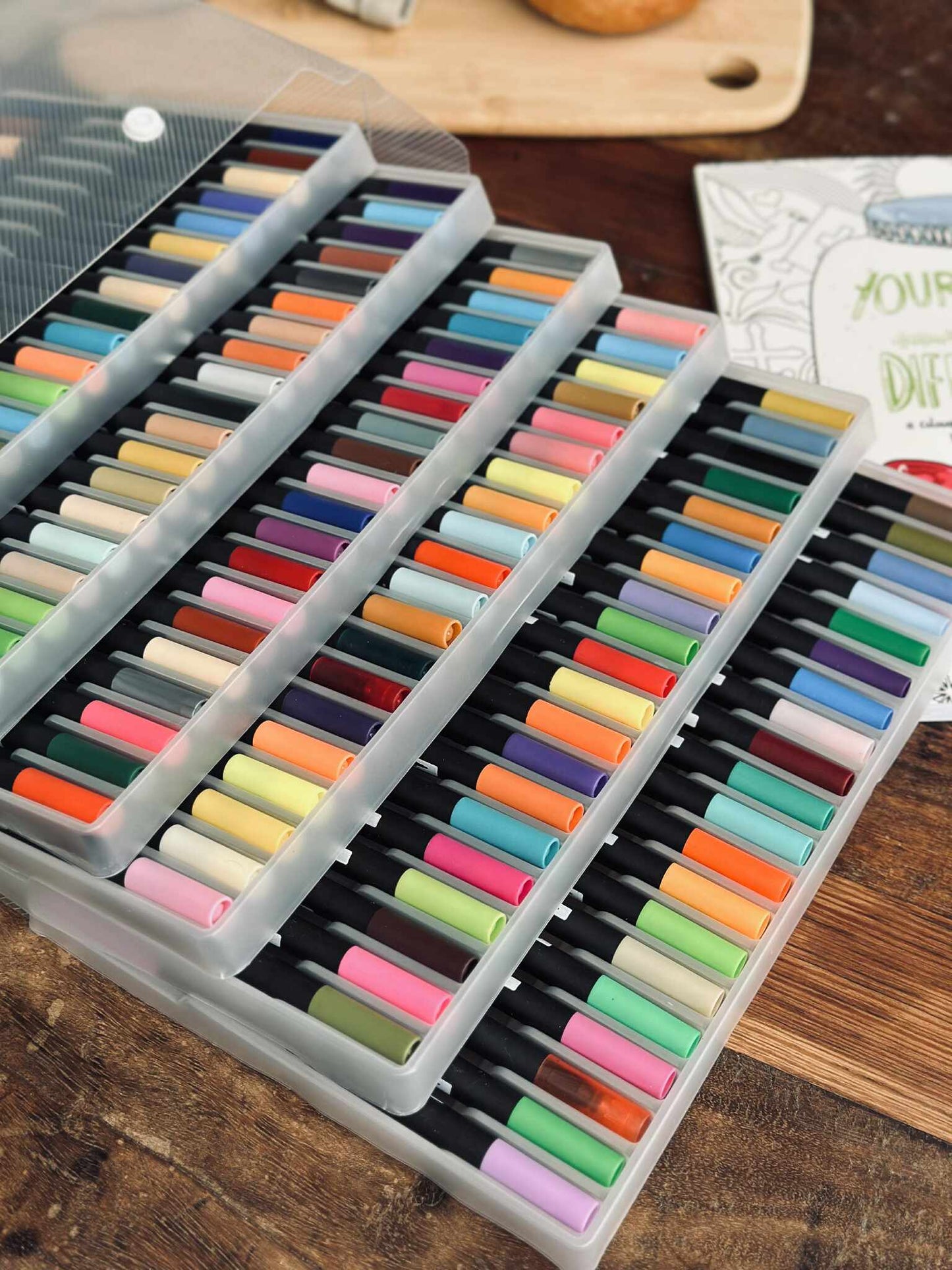 120 Dobbeltendede Vandbaserede Brushpens