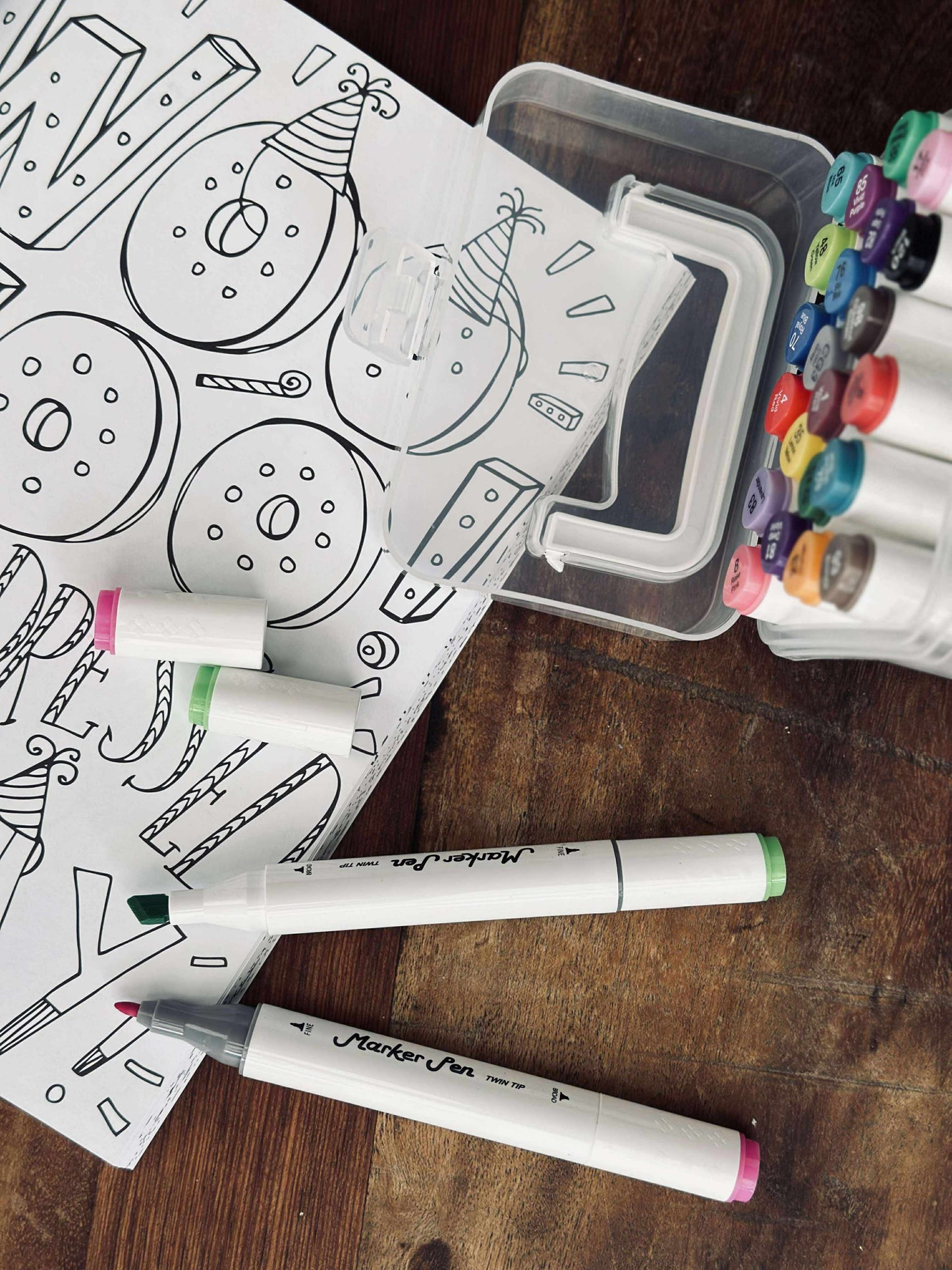 24 dobbelt Tusser - Vandbaserede Twinmarkers