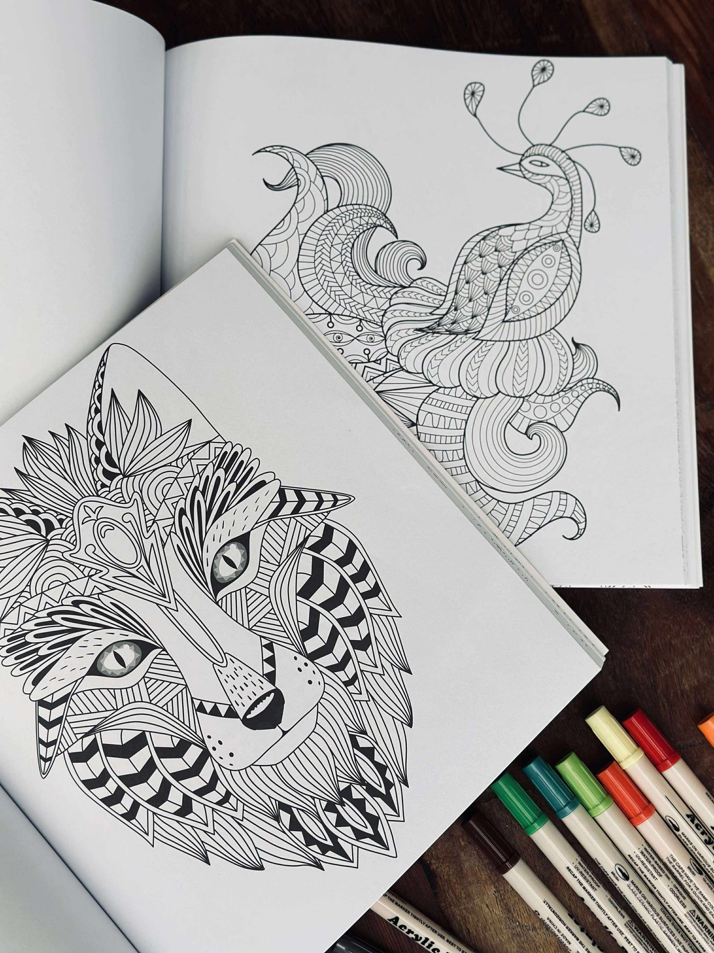 Malebog for voksne - Animal MIX