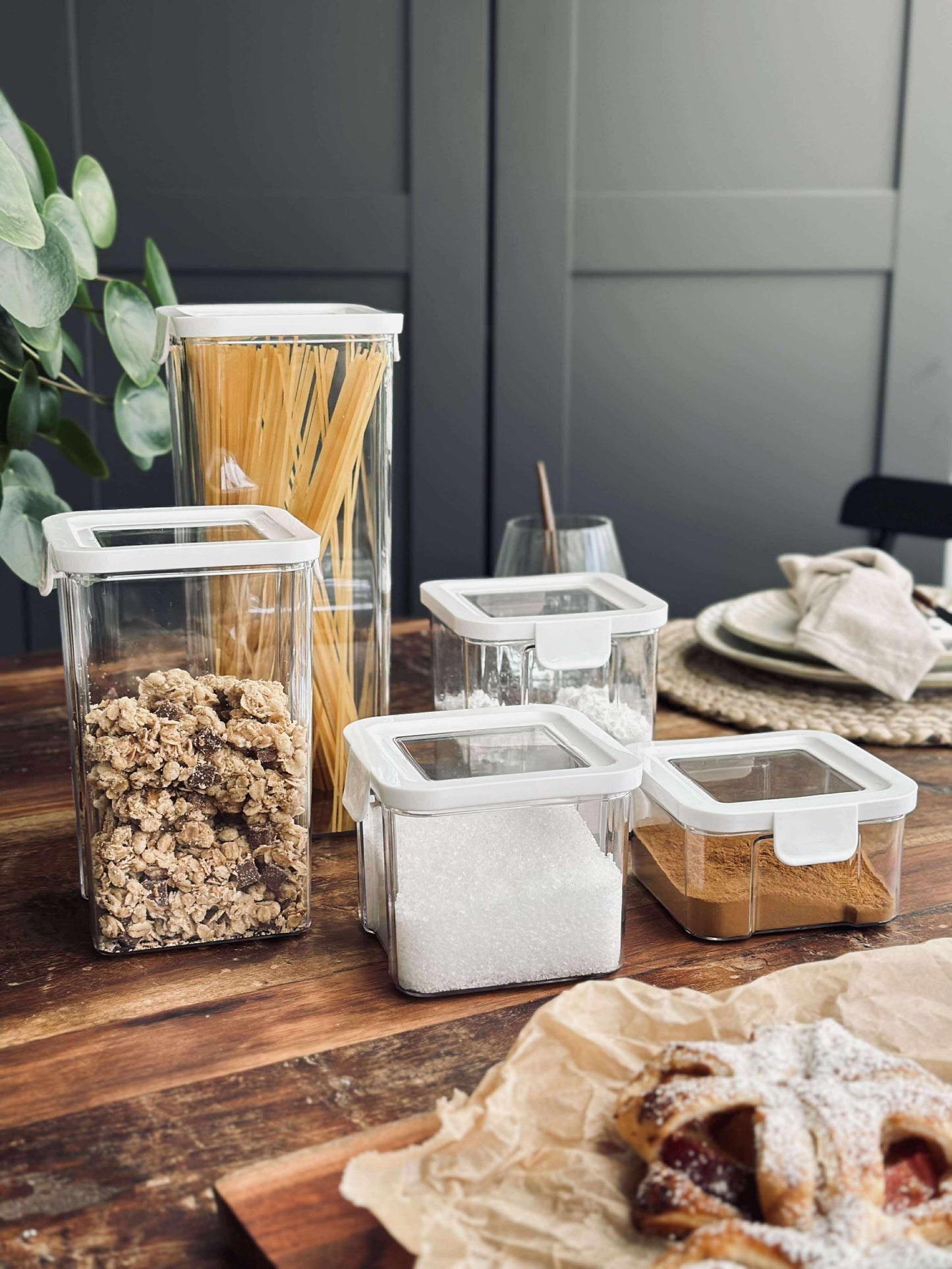 Opbevaringsbøtter – Sæt med 5 stk