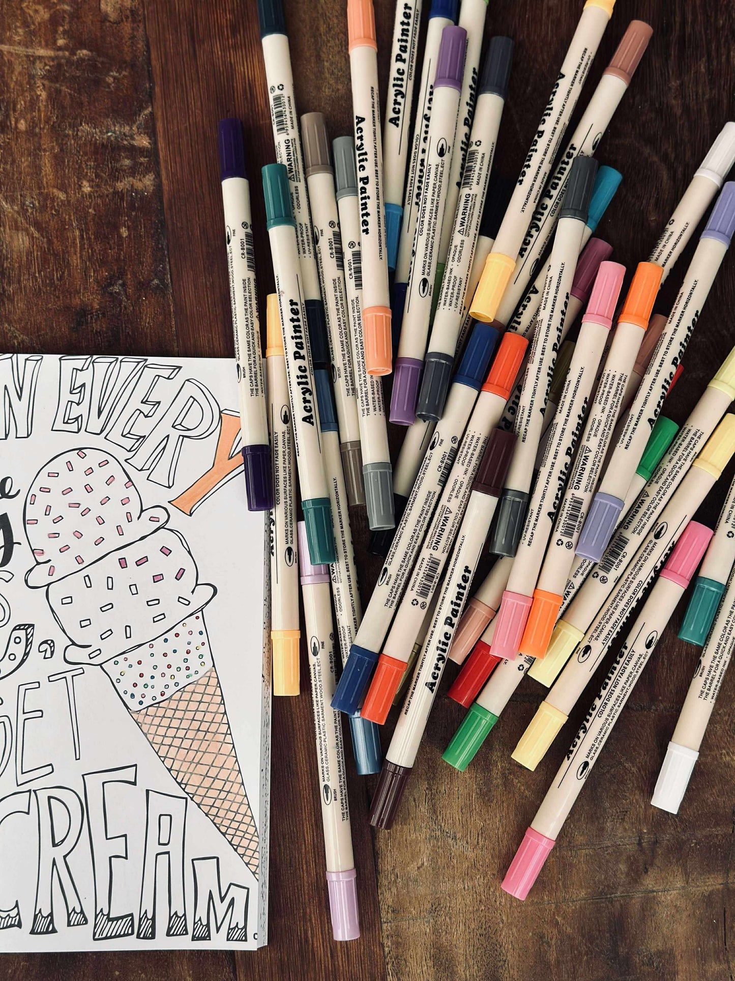 Tusser - Akryl Twinmarkers 36 stk.