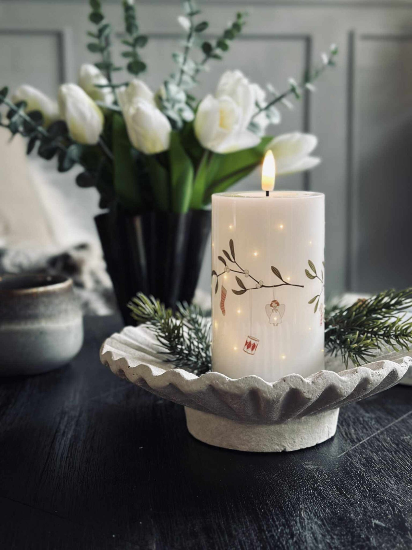 LED Bloklys TWINKLE - Mistelten