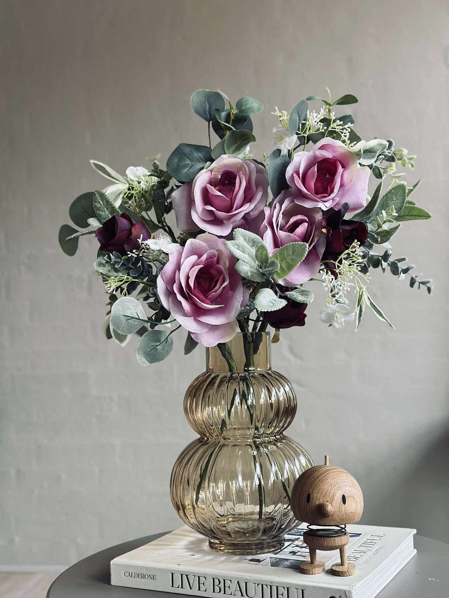 Buket med roser - Pink