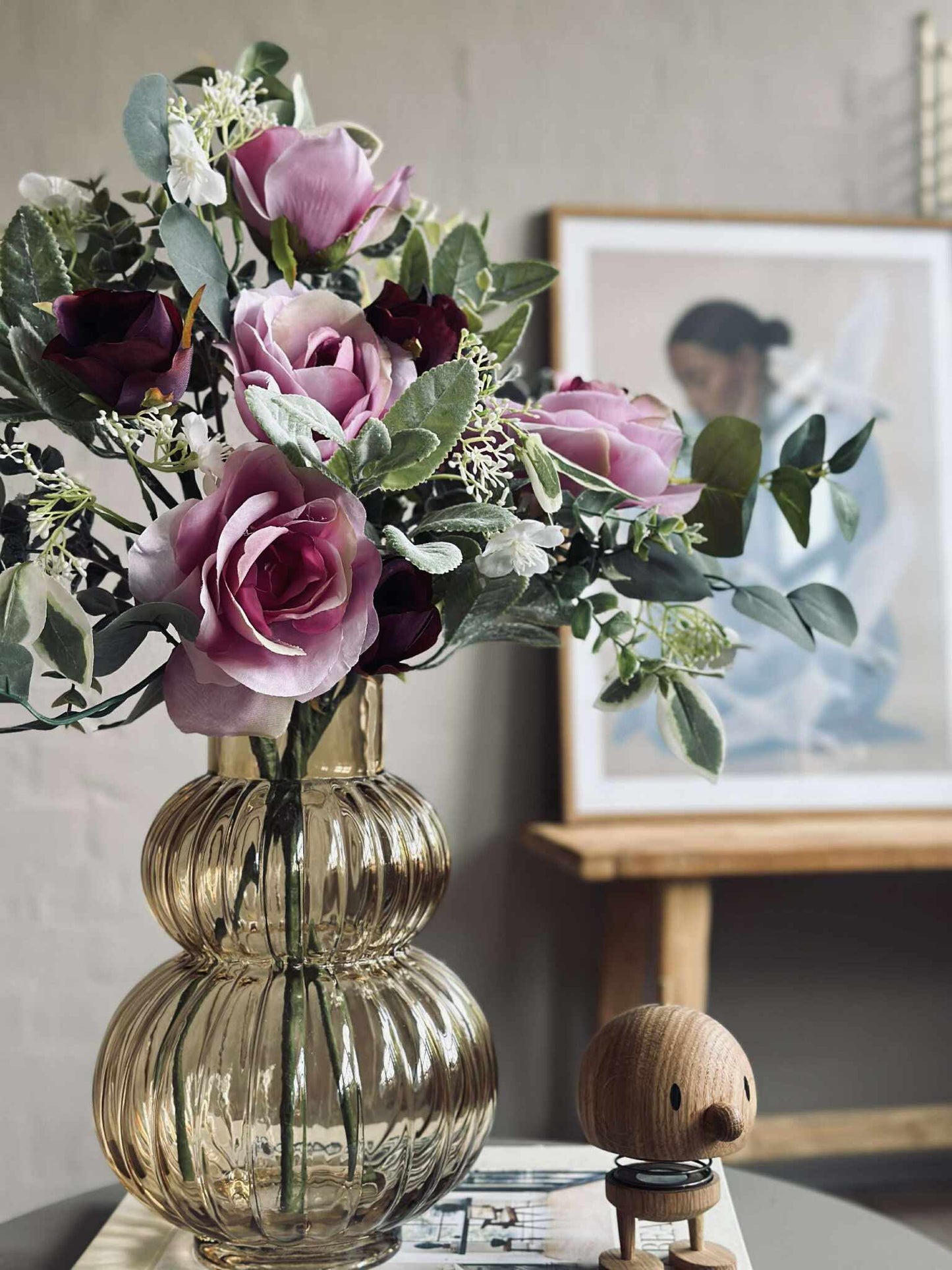 Buket med roser - Pink