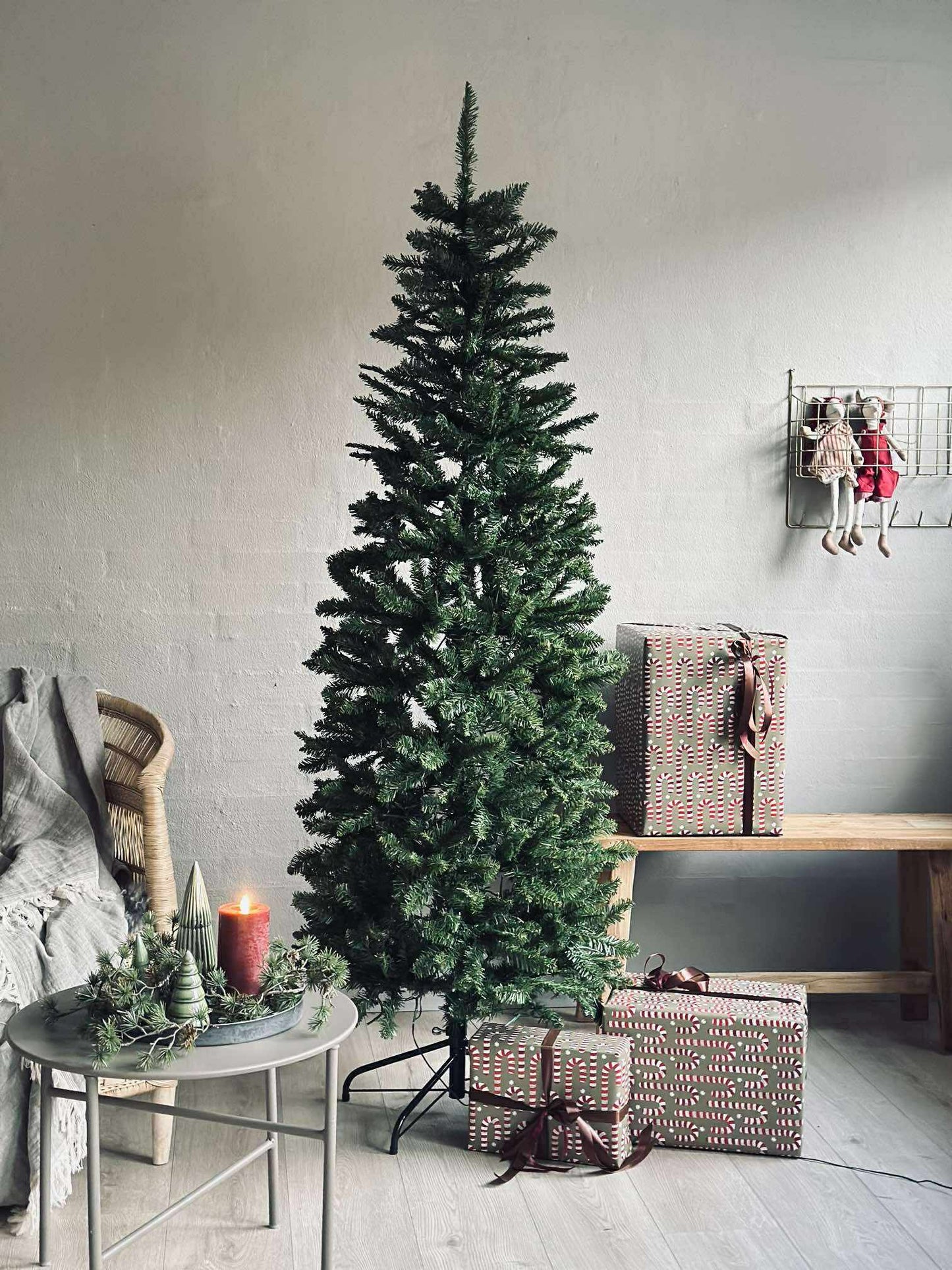 Juletræ med lyskæde
