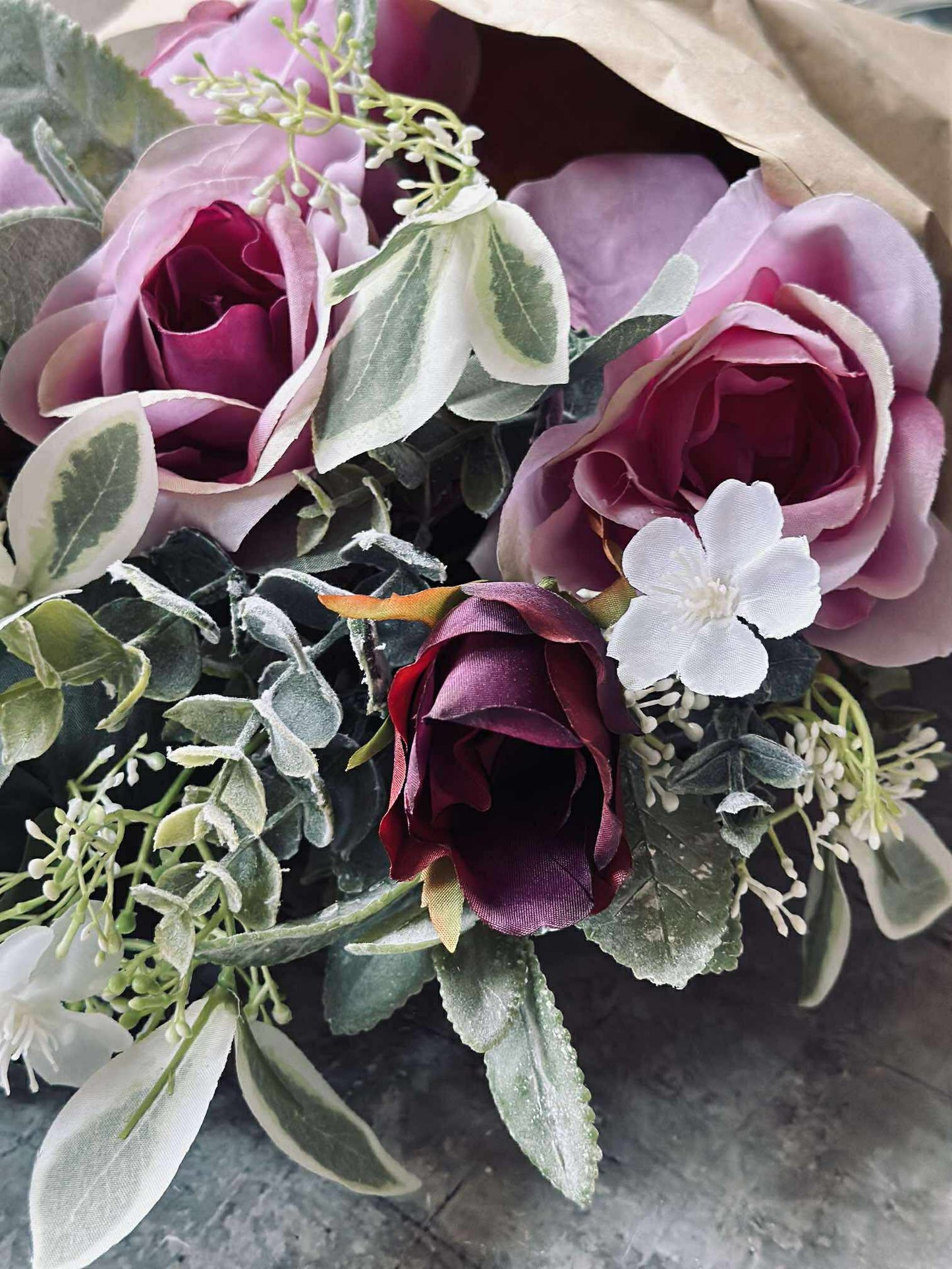 Buket med roser - Pink