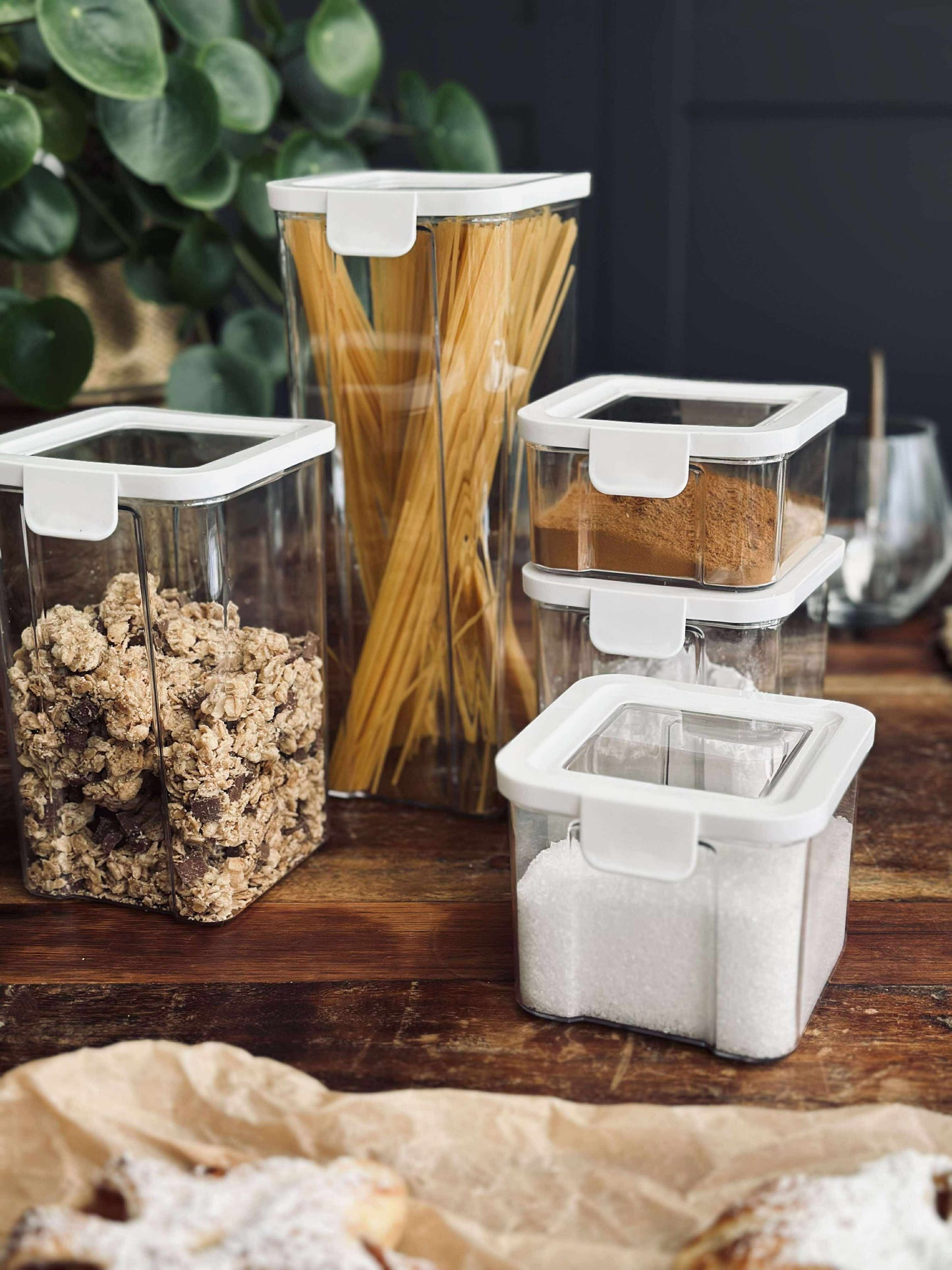 Opbevaringsbøtter – Sæt med 5 stk