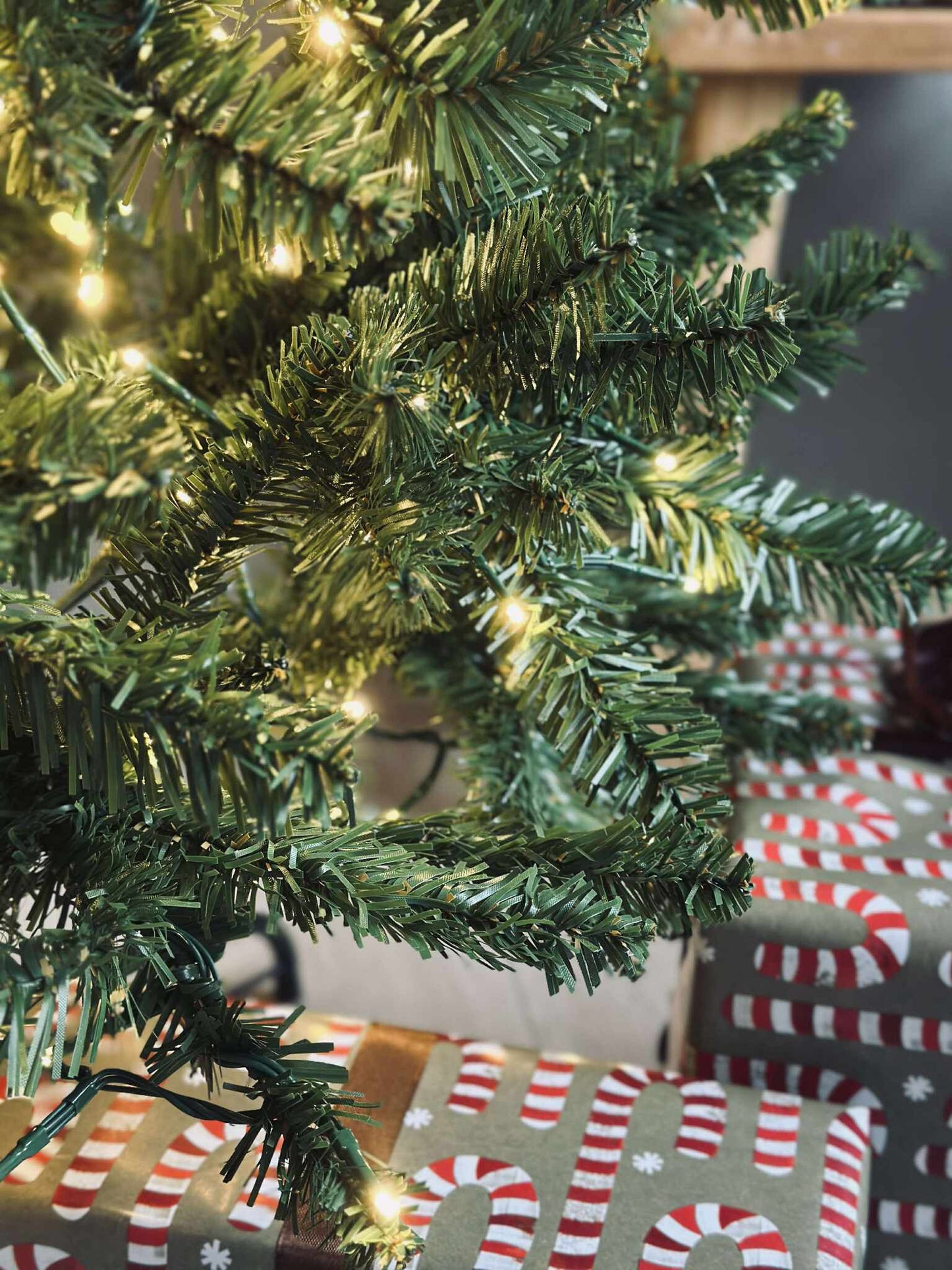 Juletræ med lyskæde