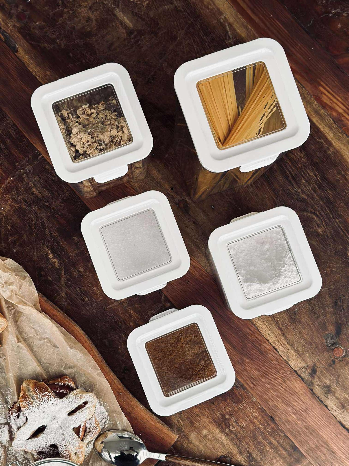 Opbevaringsbøtter – Sæt med 5 stk