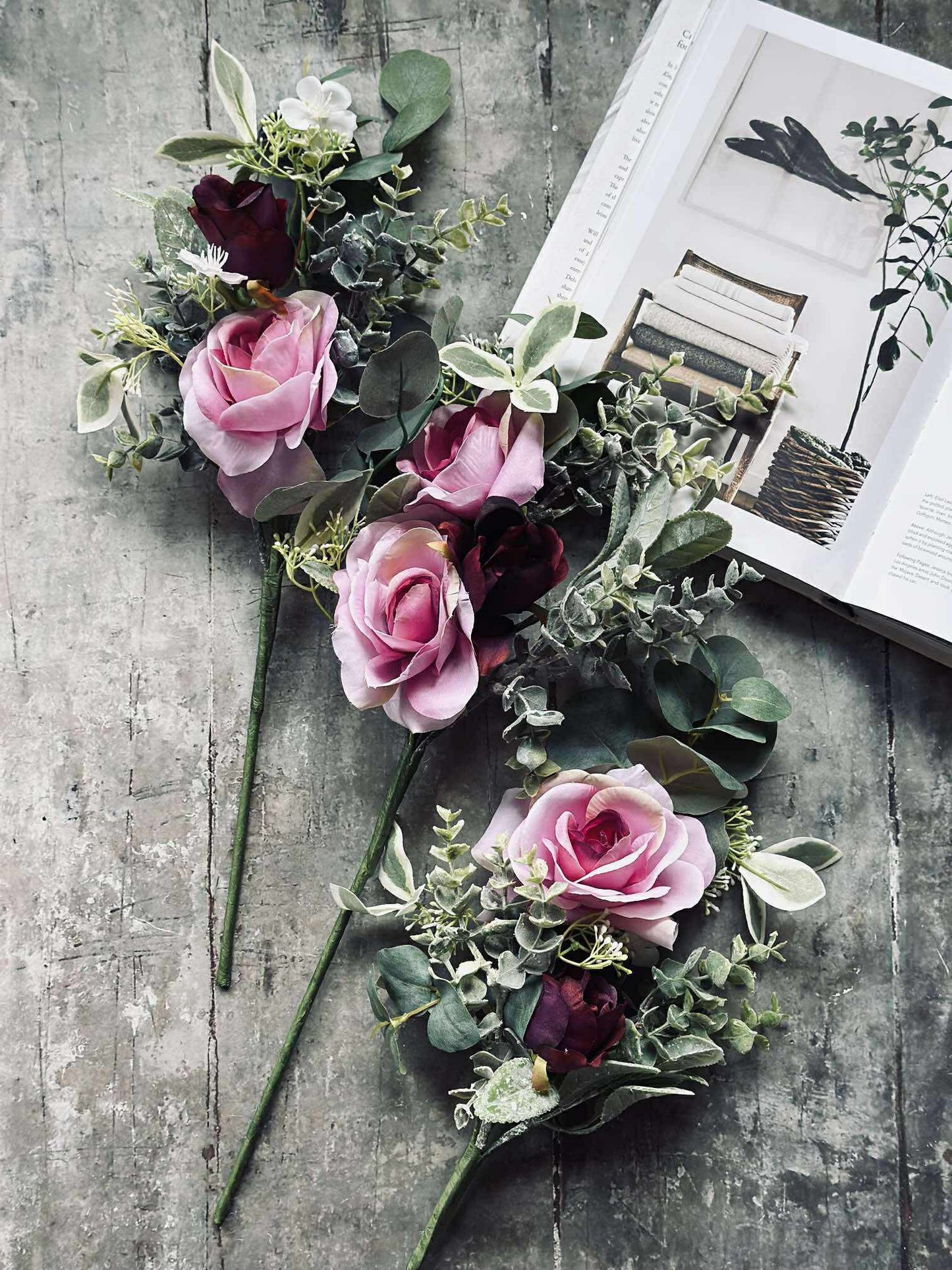 Buket med roser - Pink