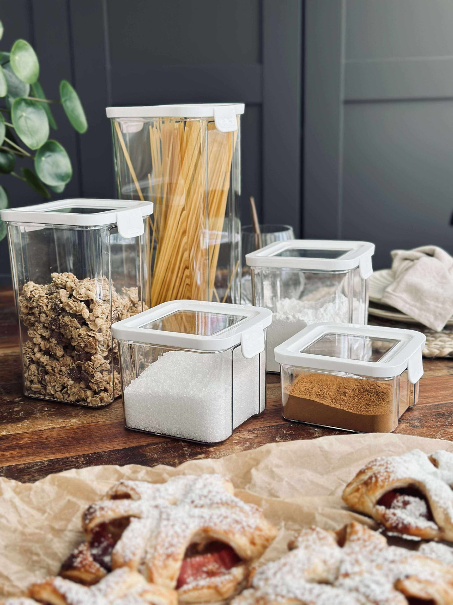 Opbevaringsbøtter – Sæt med 5 stk