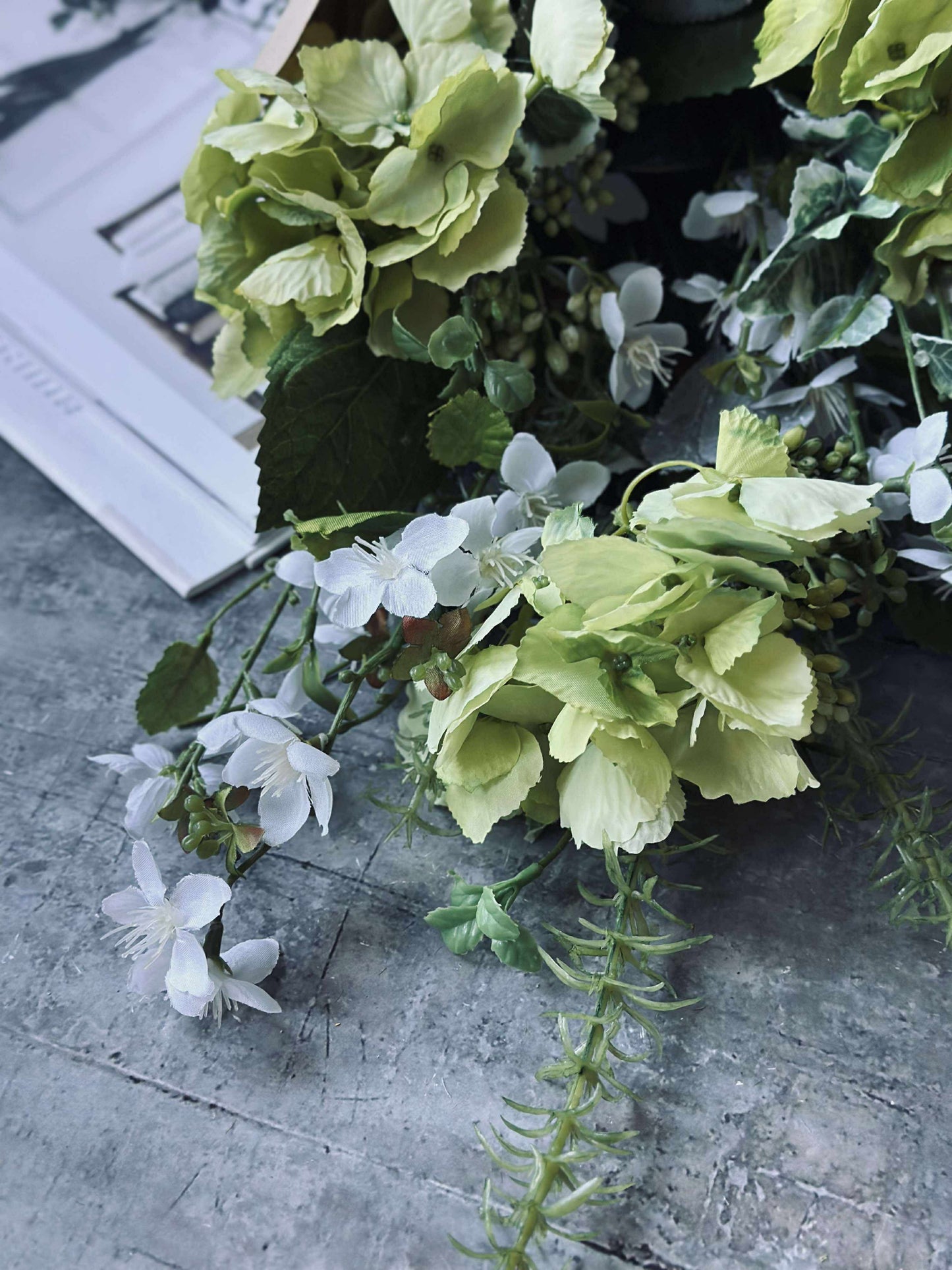 Buket Hortensia - Lime