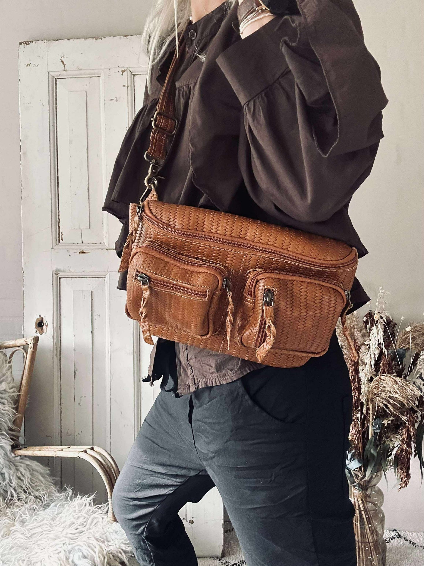 Bumbag Kaya - Cognac flet