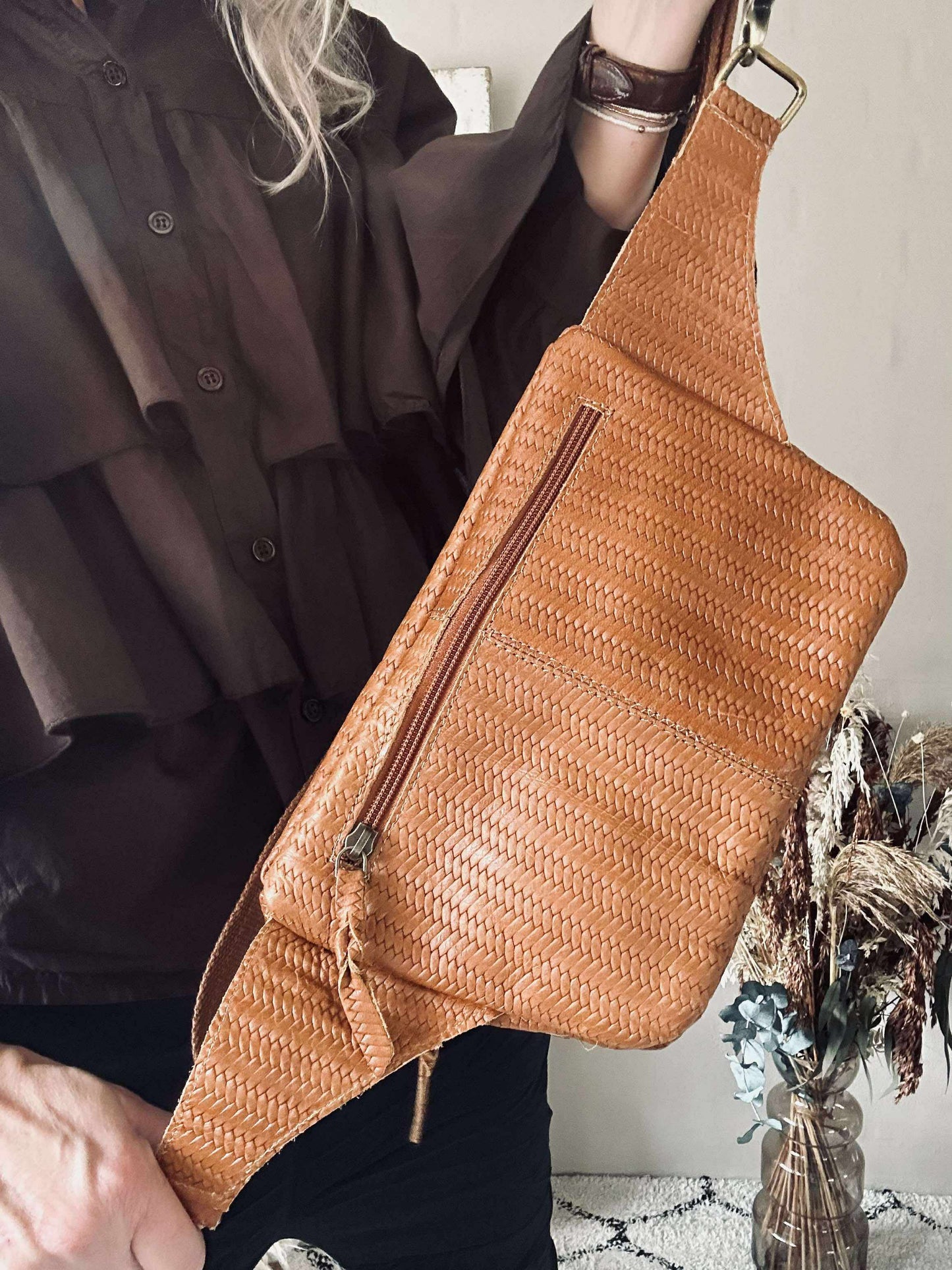 Bumbag Kaya - Cognac flet