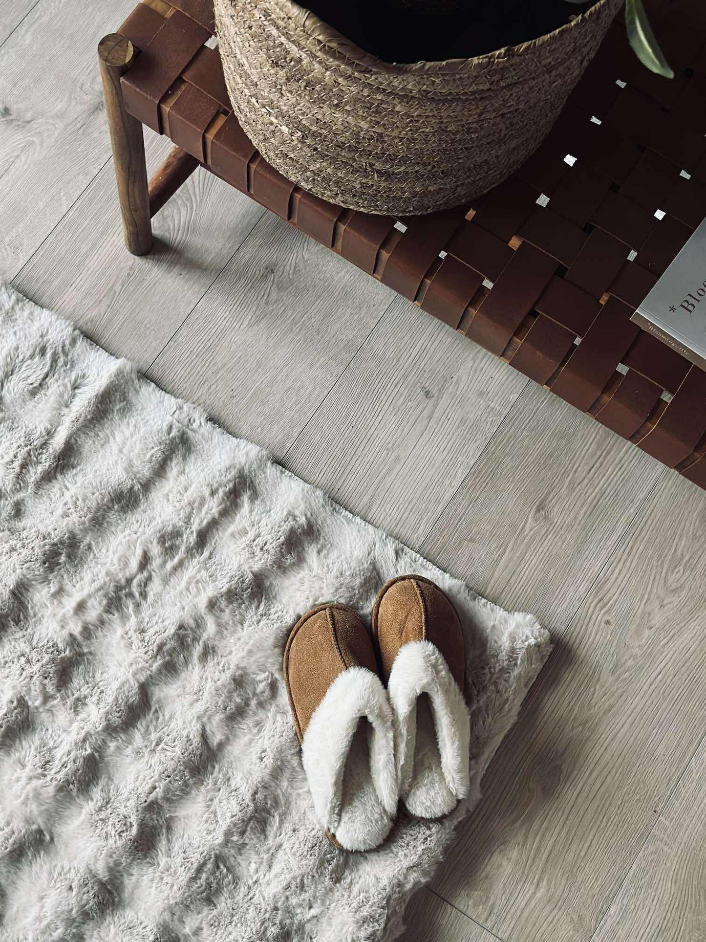 Gulvtæppe Plys - 60x90 Beige