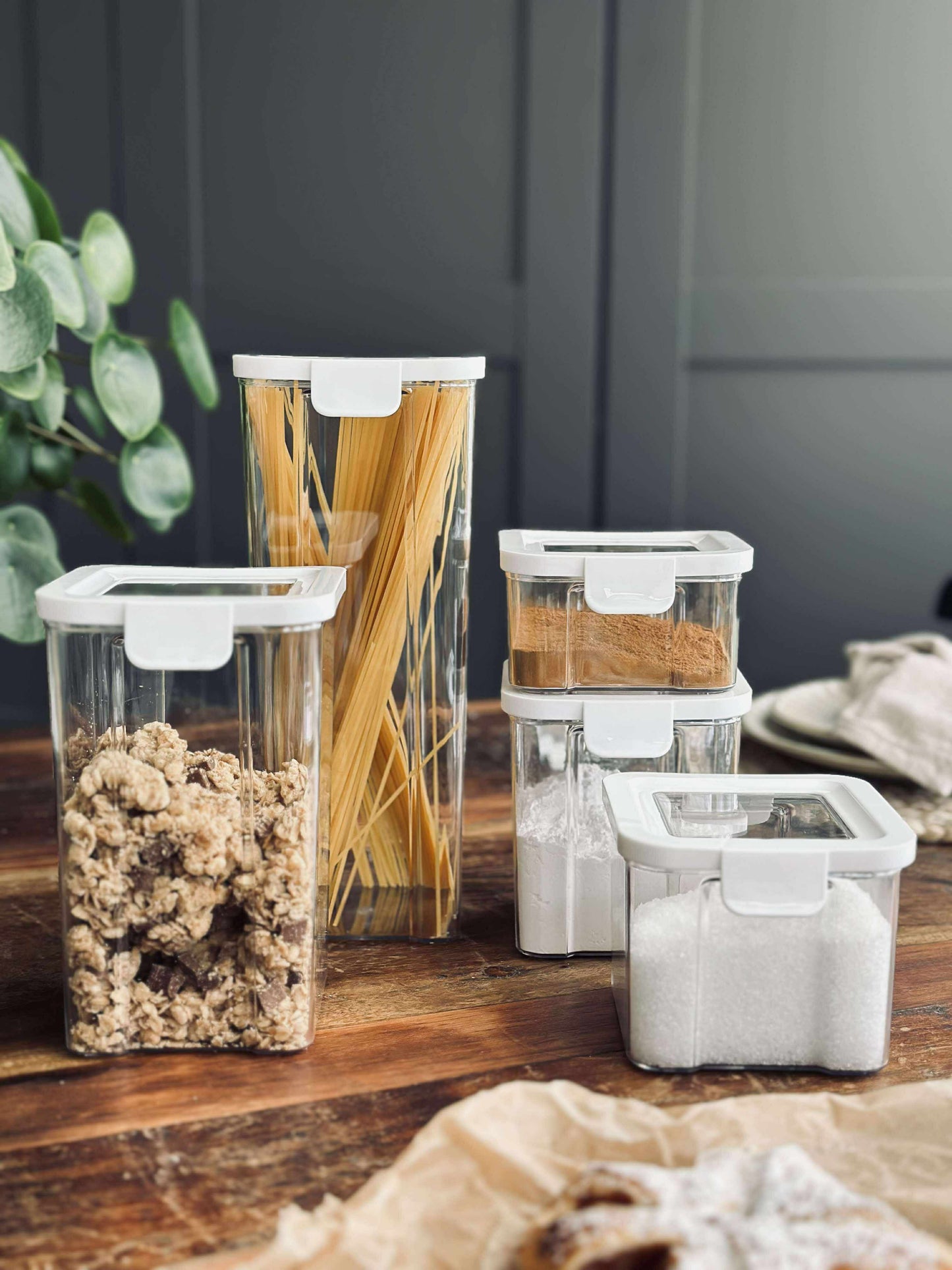 Opbevaringsbøtter – Sæt med 5 stk