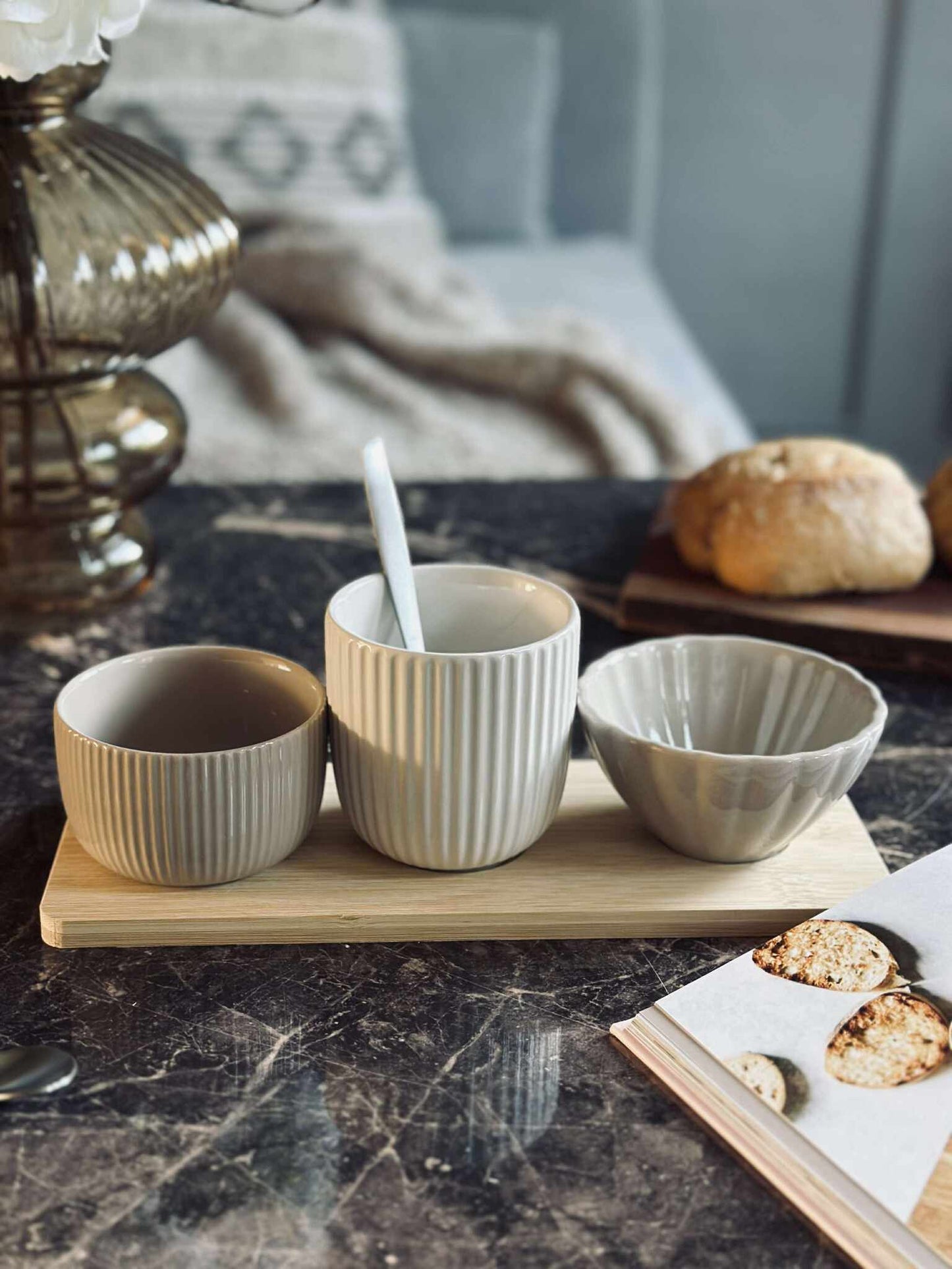 Tapas - 3 skåle og fad