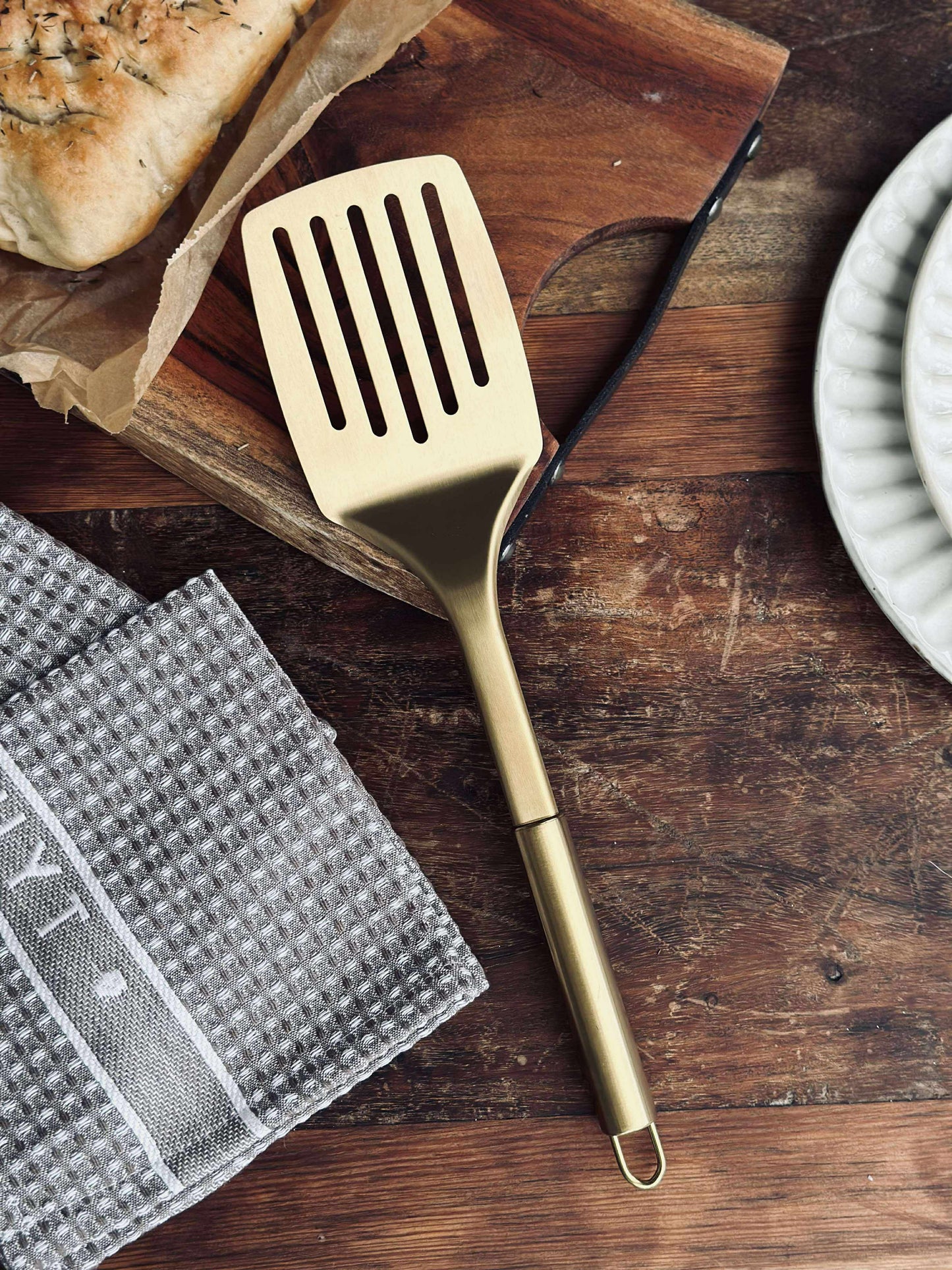 Palet med hul Golden - Rustfrit stål