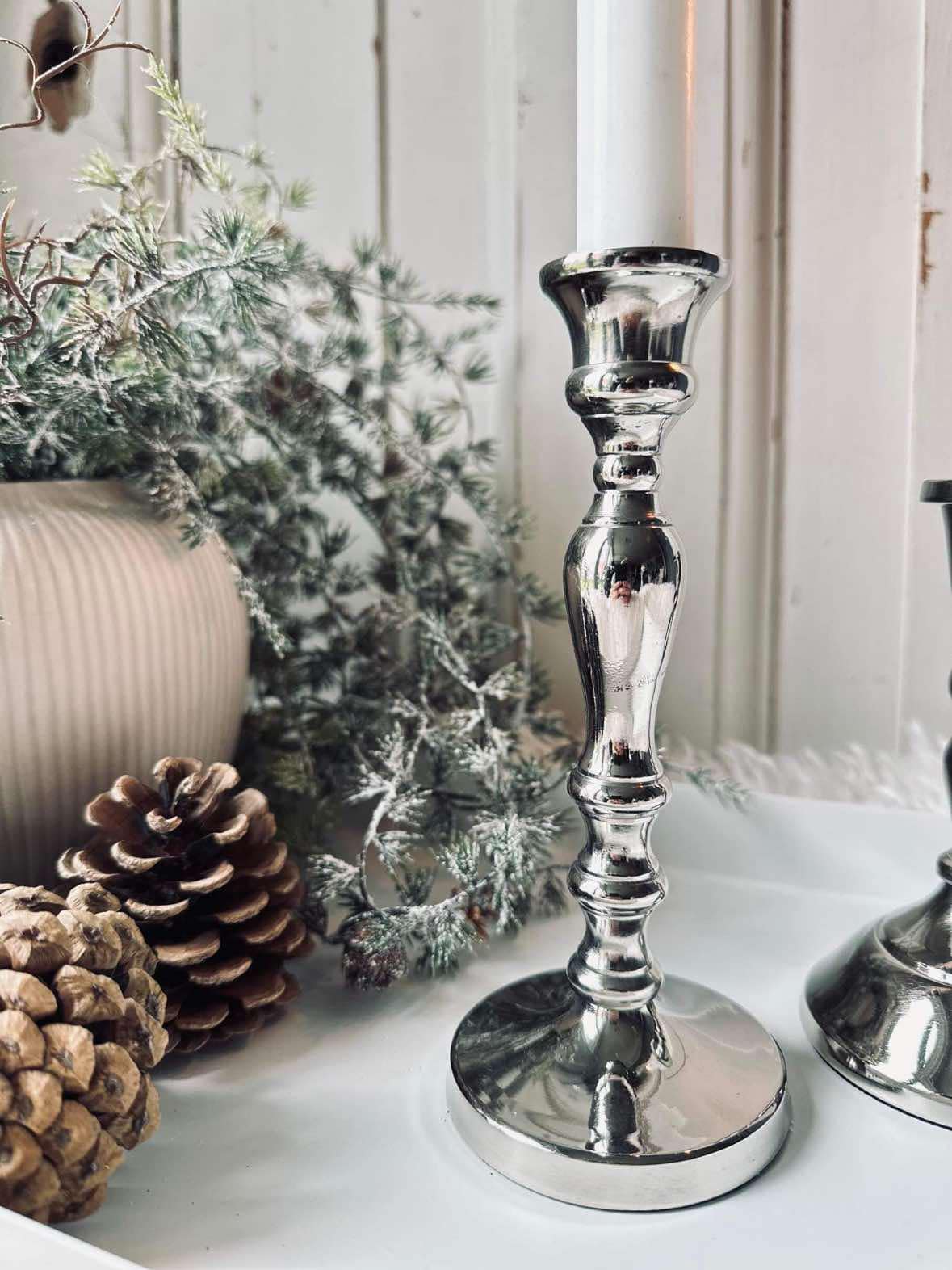 Lysestage Silver 11cm